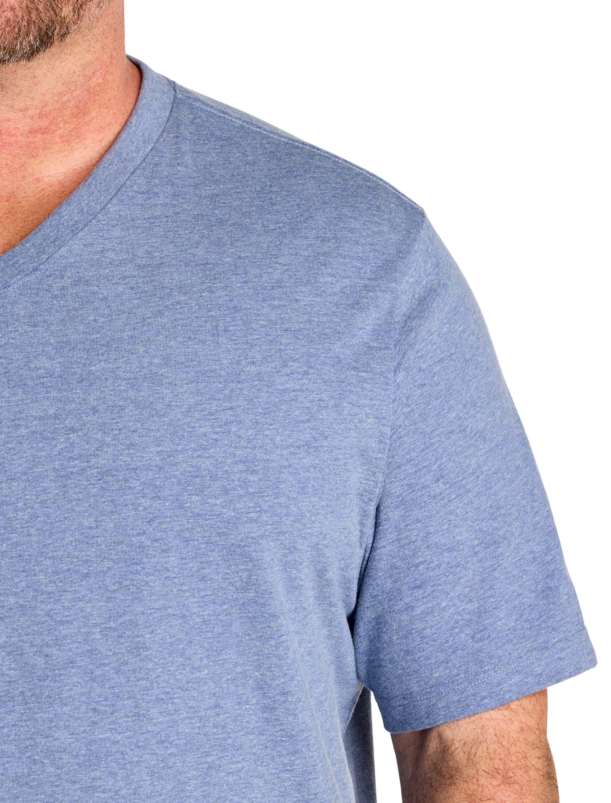 Moisture-Wicking Jersey V-Neck T-Shirt