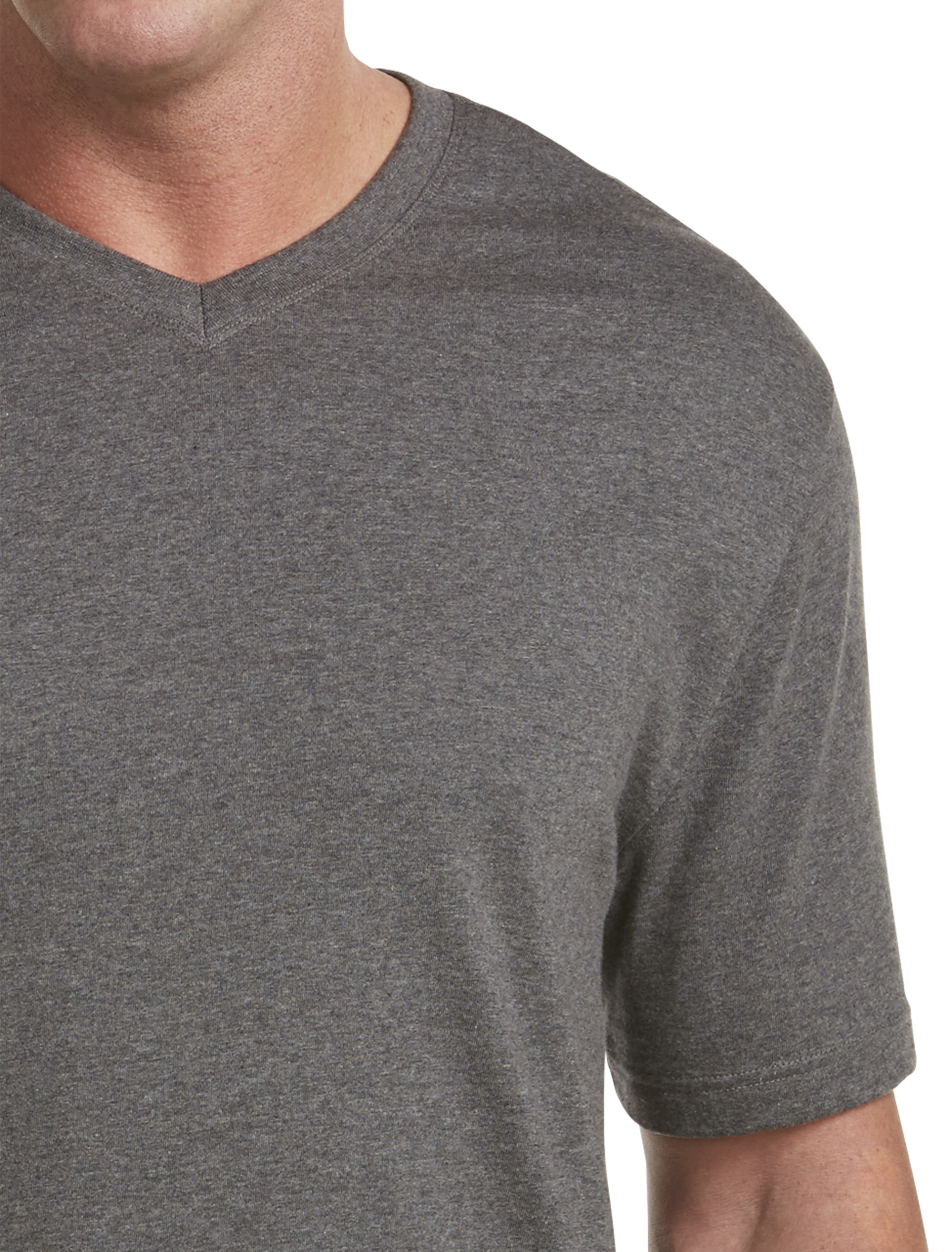 Big + Tall | Harbor Bay Moisture-Wicking Jersey V-Neck T