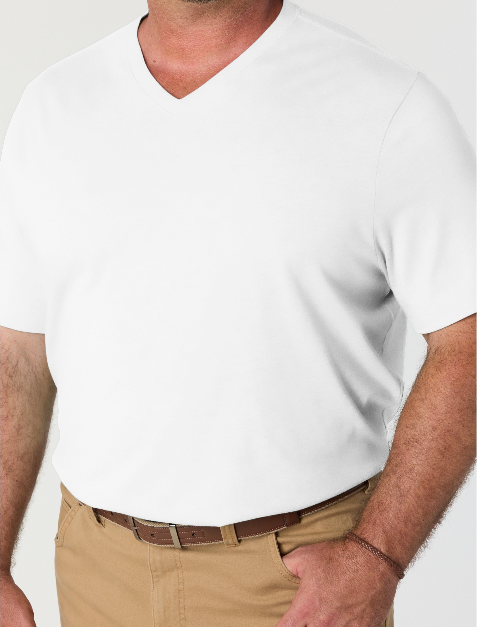 Moisture-Wicking Jersey V-Neck T-Shirt - thumbnail 5