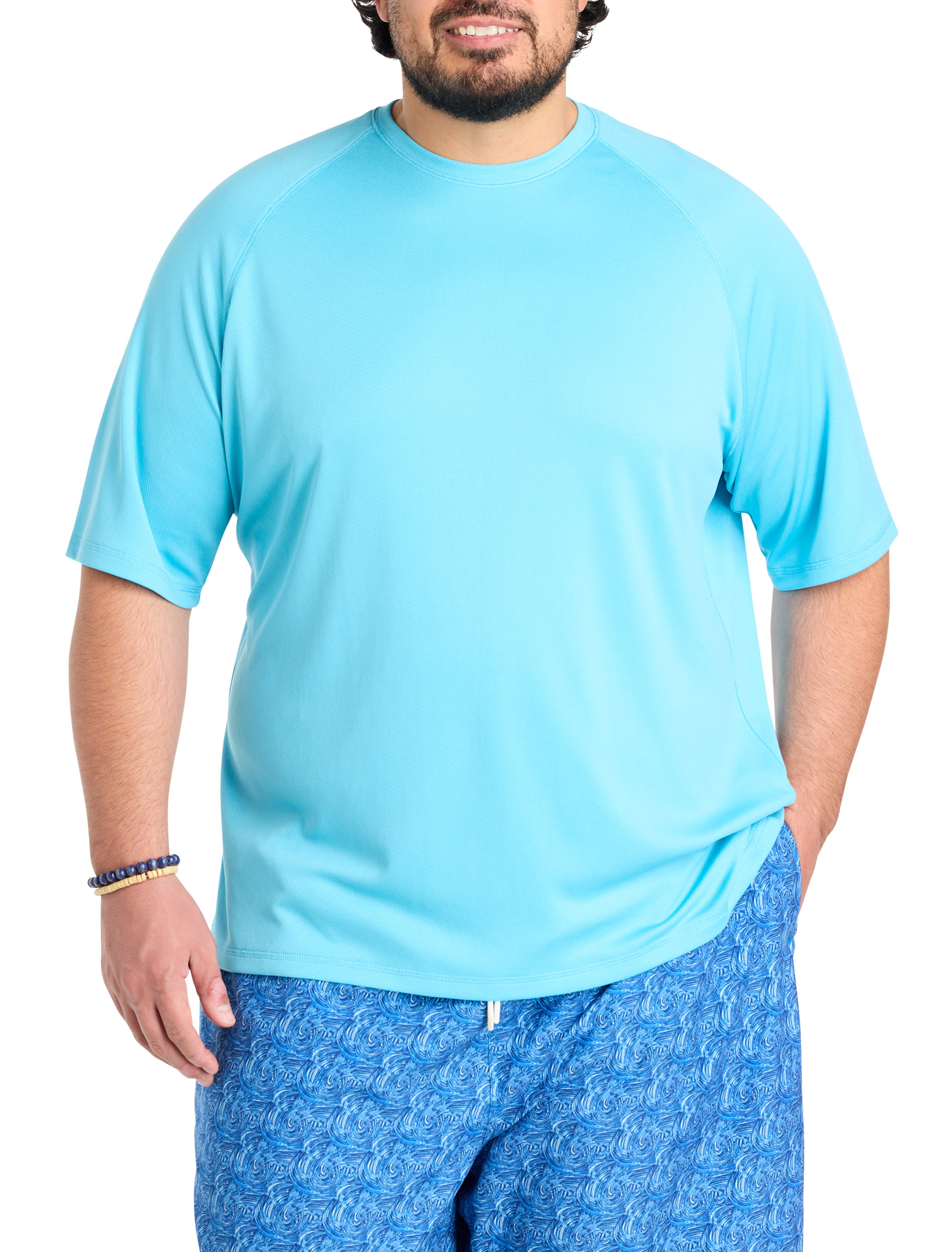 Big + Tall | Harbor Bay Swim Rash Guard T-Shirt | DXL