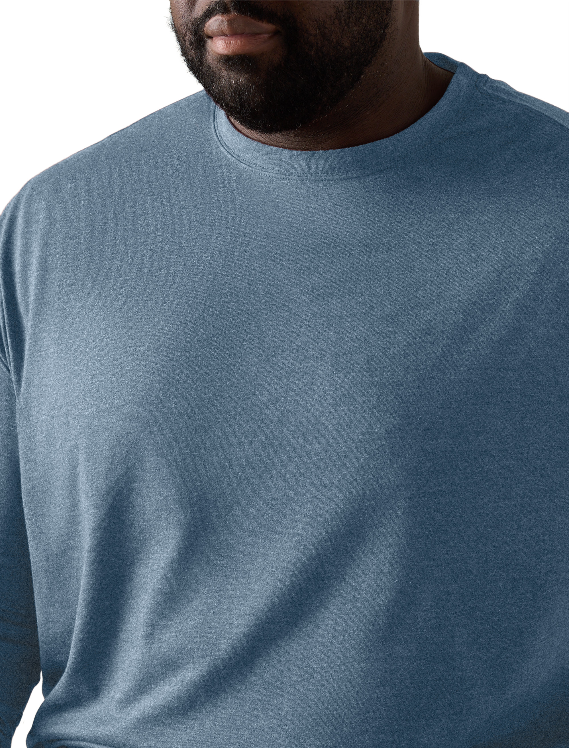 Big + Tall | Harbor Bay Moisture-Wicking Long-Sleeve T-Shirt | DXL