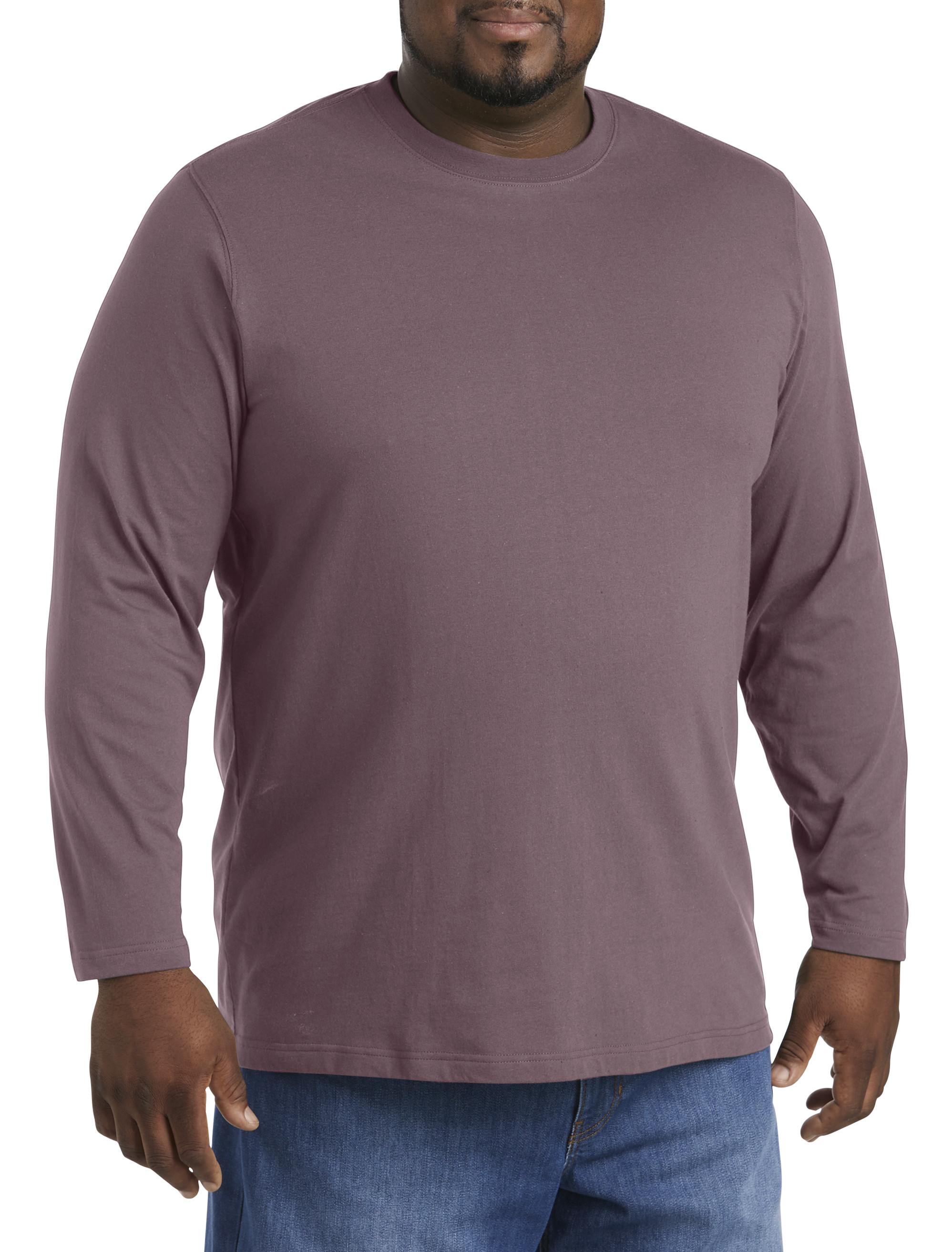 Big + Tall | Harbor Bay Moisture-Wicking Long-Sleeve T-Shirt | DXL