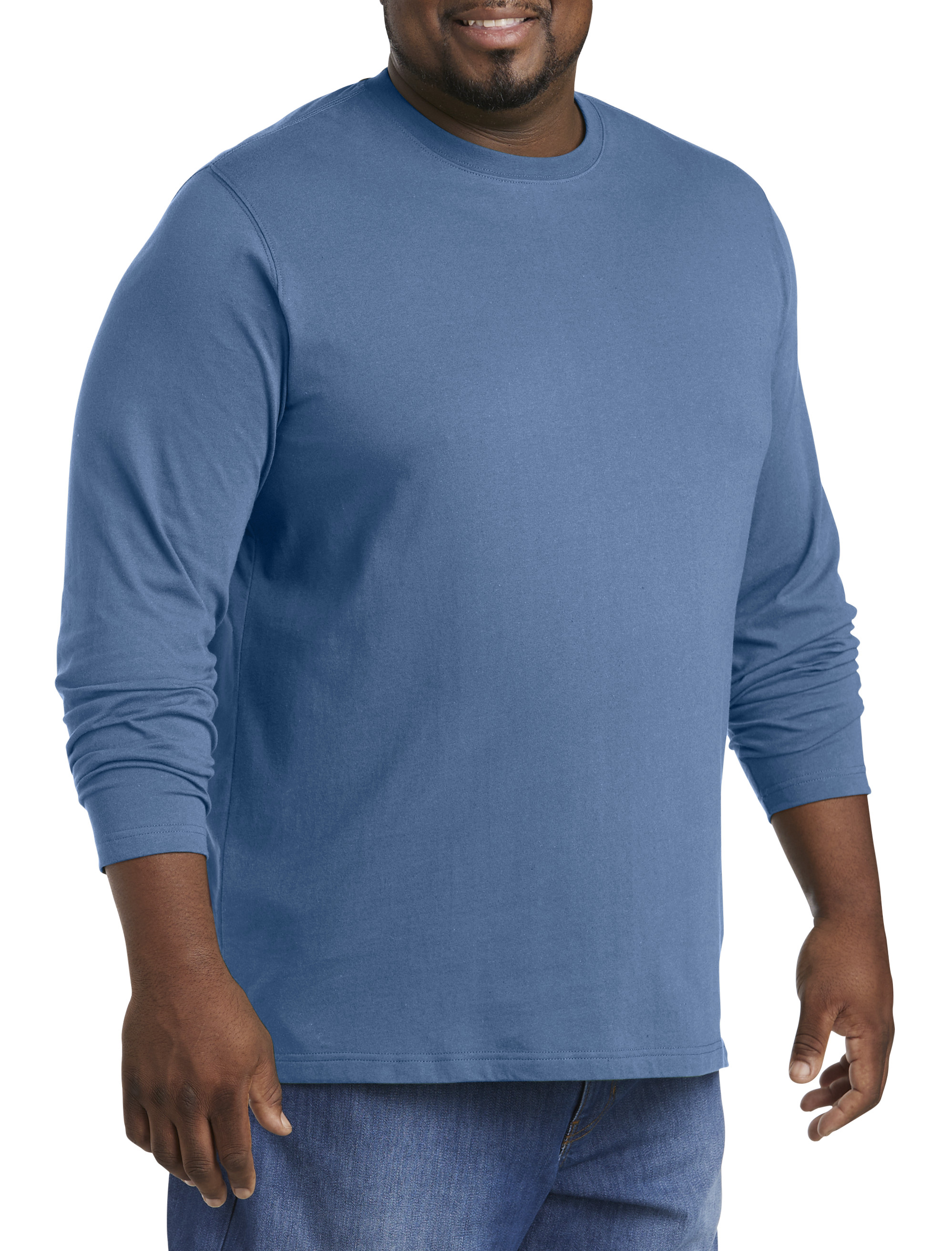 Harbor Bay by DXL Men's Big and Tall Shapewear Crewneck T-Shirt