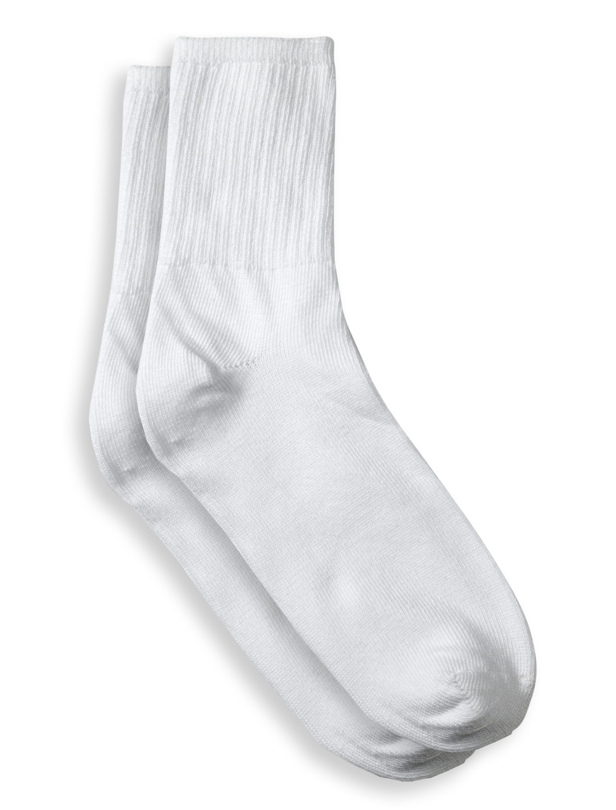 Continuous Comfort 2-pk Extra-Wide 1/4 Crew Socks