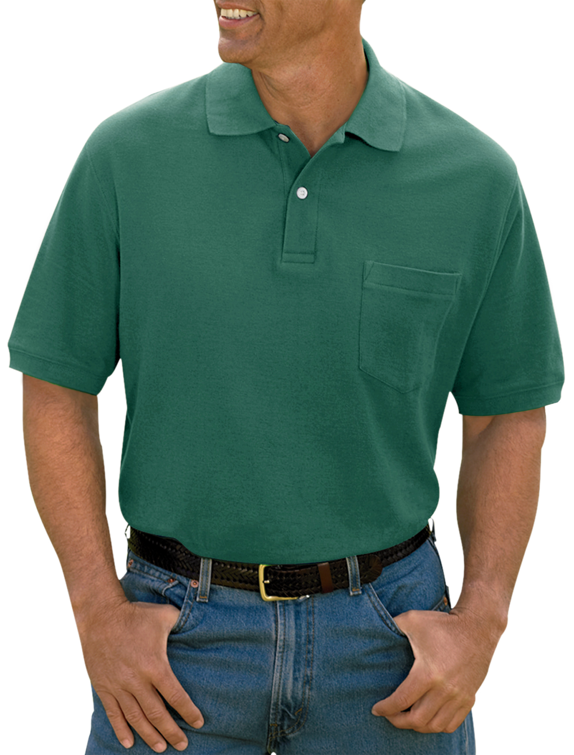 Big + Tall | Harbor Bay Pocket Piqué Polo Shirt | DXL