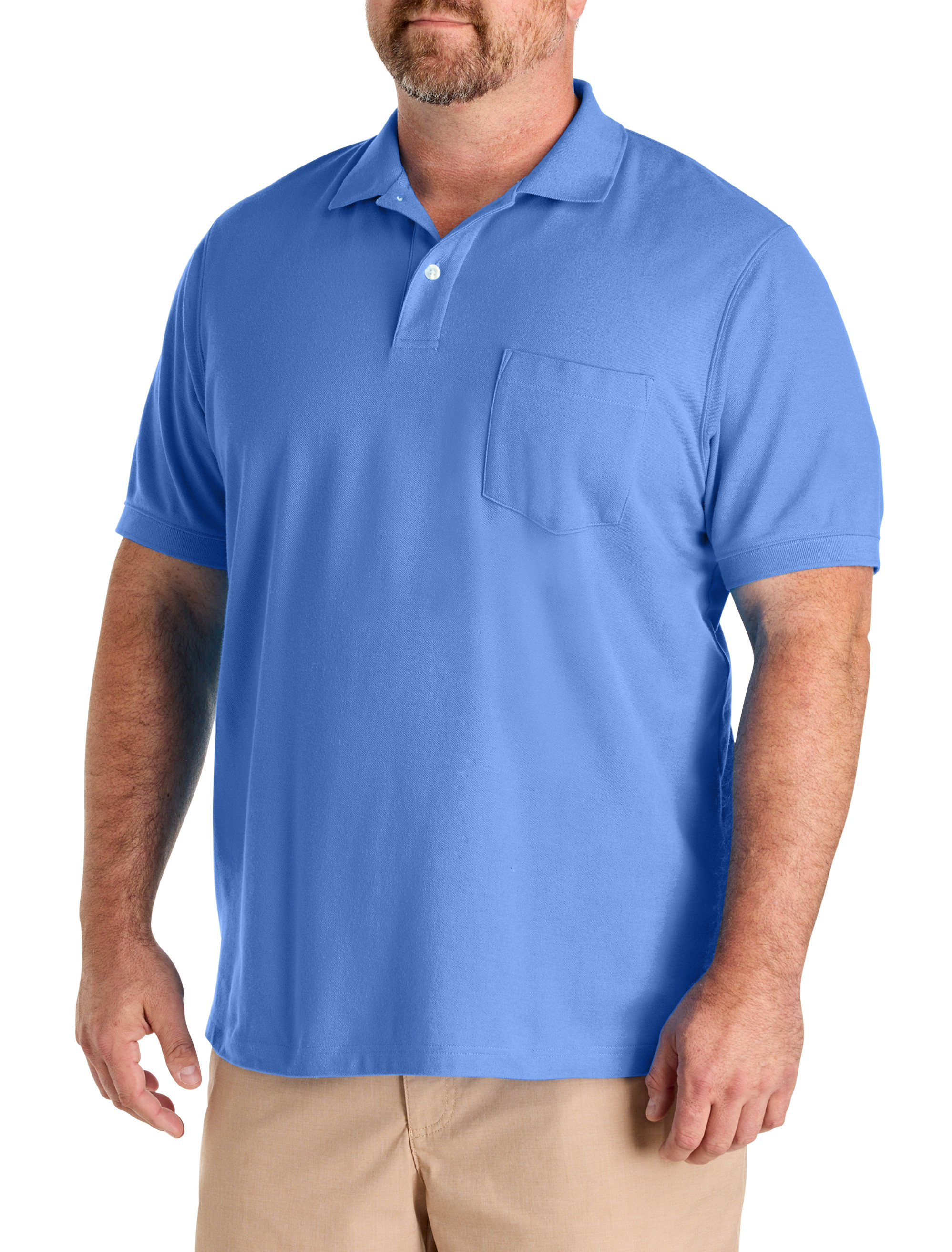 Big + Tall | Harbor Bay Pocket Piqué Polo Shirt | DXL