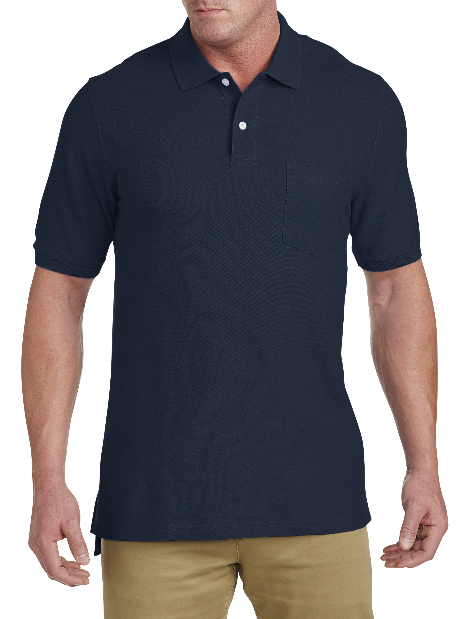 Big Tall Harbor Bay Pocket Pique Polo Shirt DXL