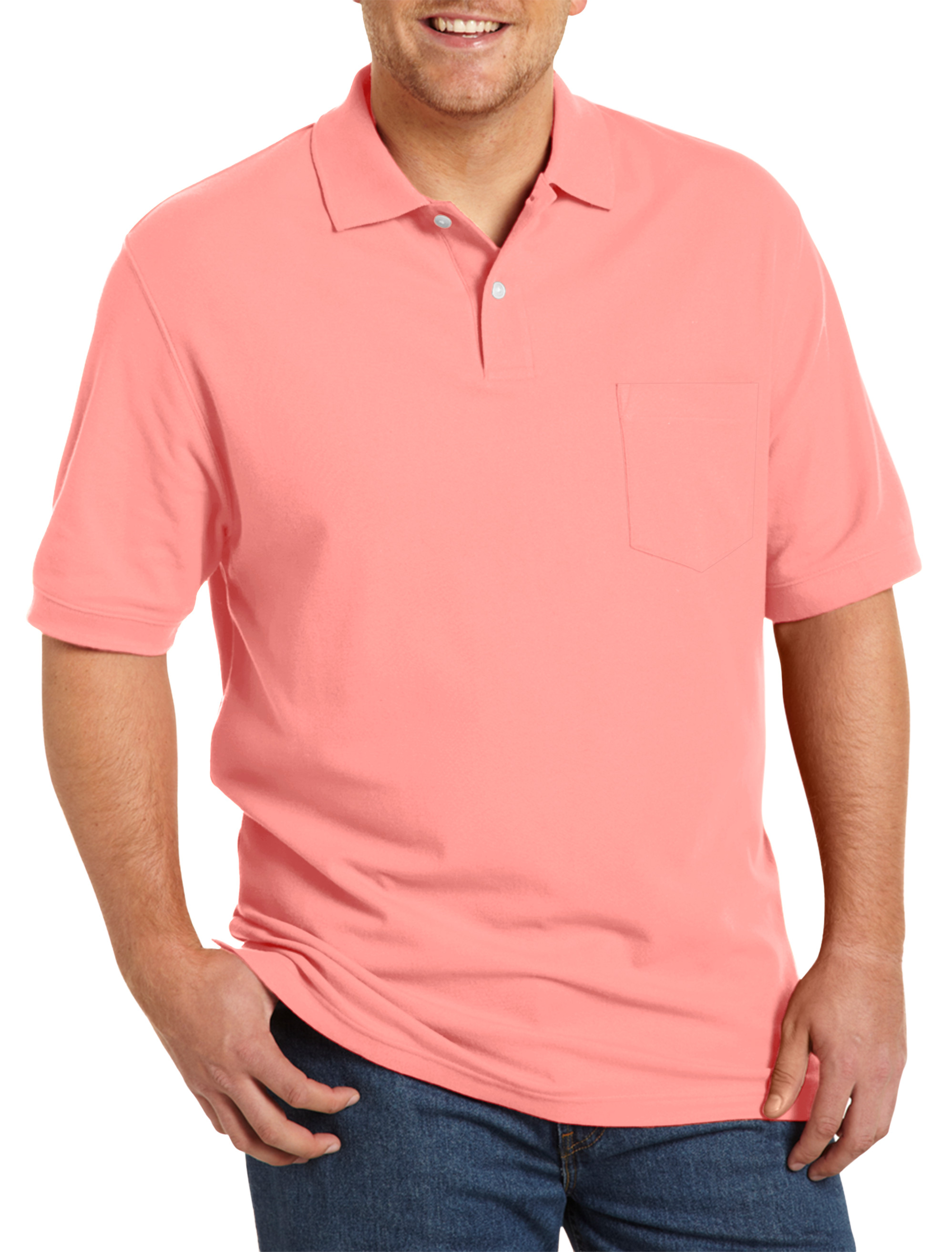 Big + Tall | Harbor Bay Pocket Piqué Polo Shirt | DXL