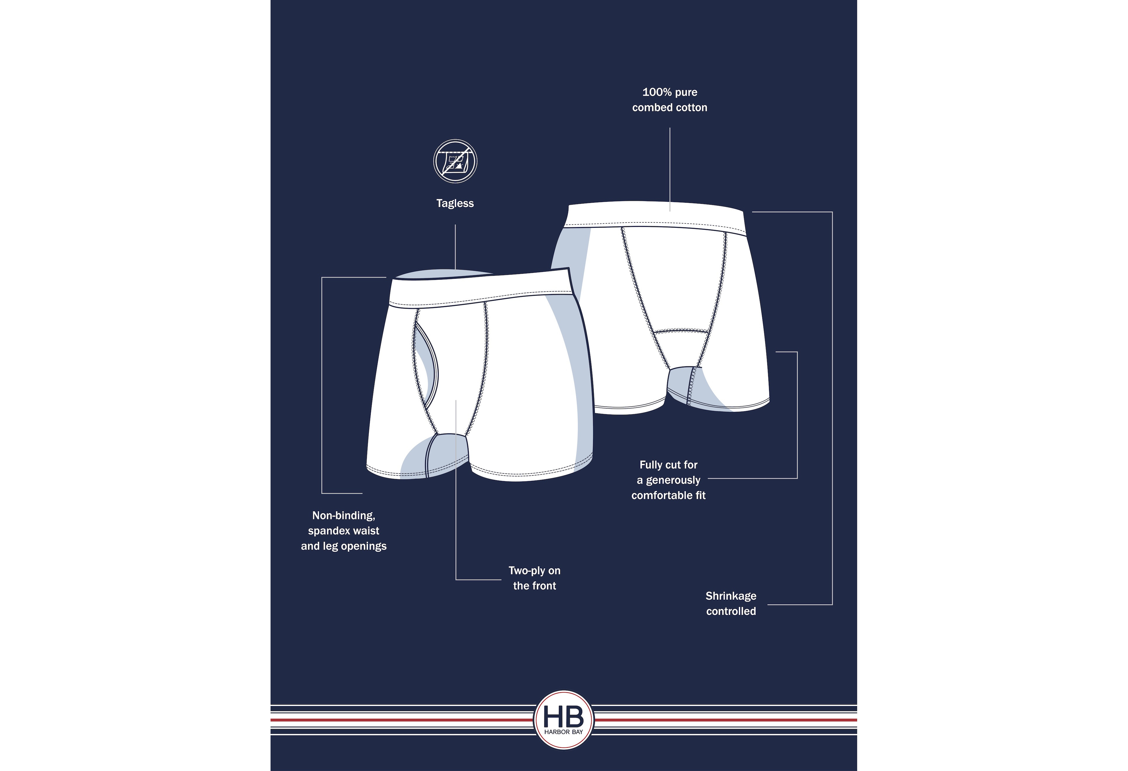 3-pk 4 Inch Boxer Briefs