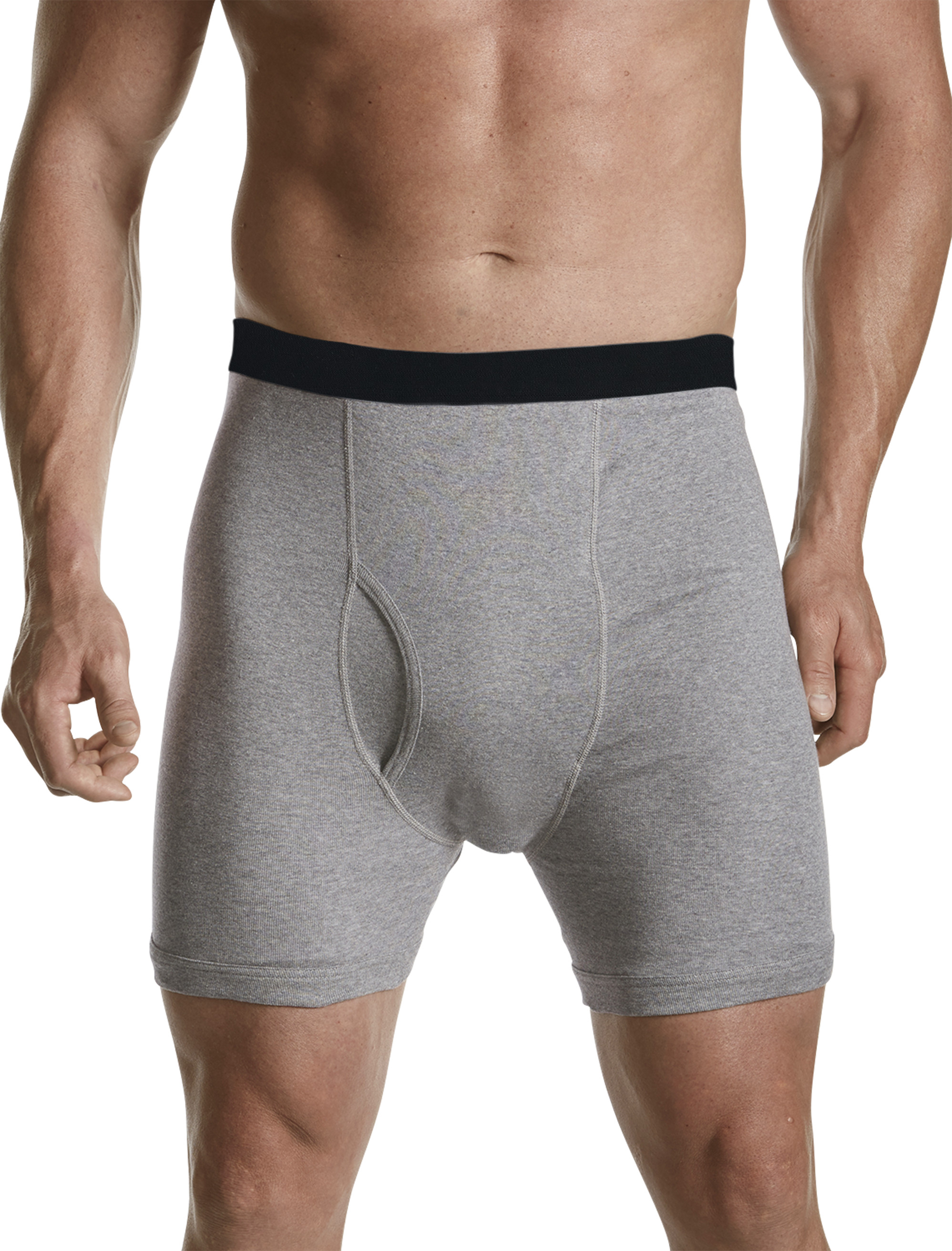 HB 3PK BOXR BRF GREY