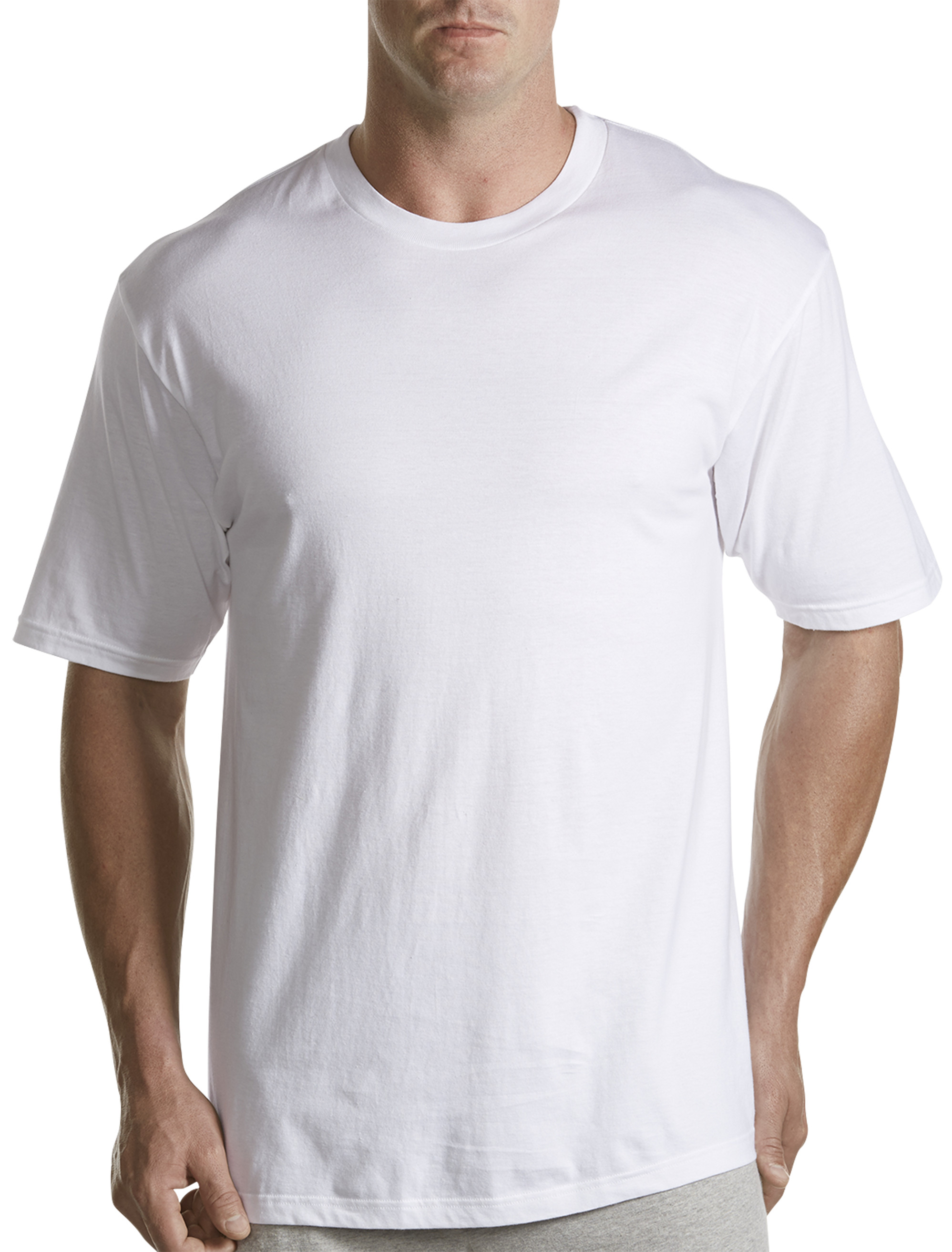 Buy the Grandad Underwear 3 Pack Extra Comfort Round Neck T-shirt in White  on