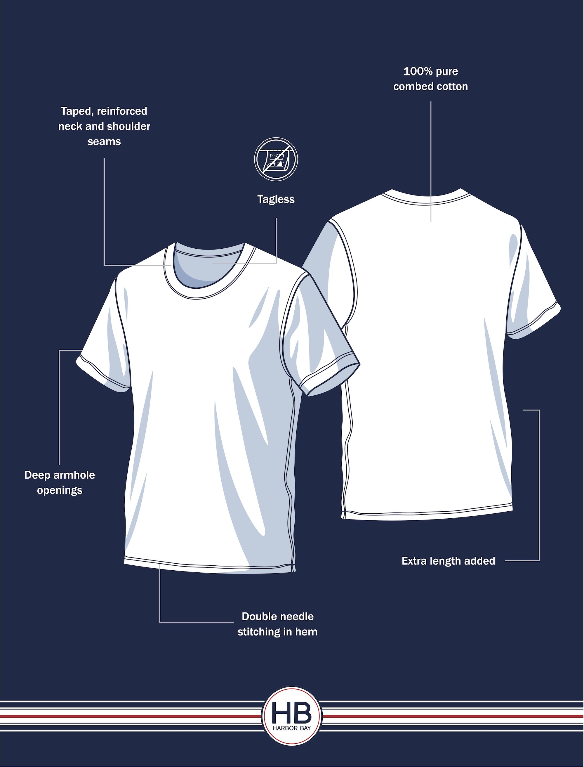 3-pk Crewneck T-Shirts - thumbnail 3