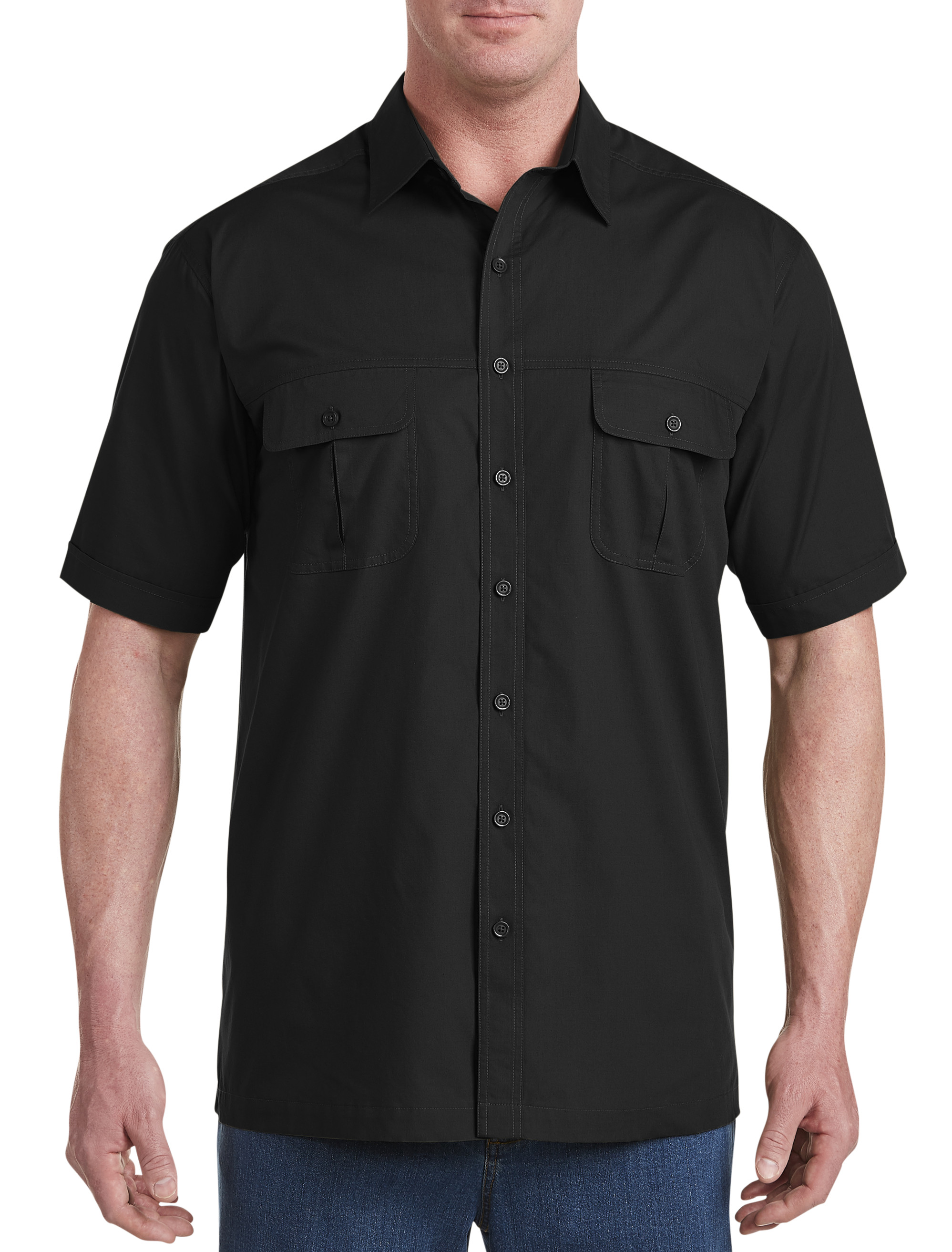 Mix Match Short Sleeve Easy Care Shirts Big Tall Men s Clothing DXL