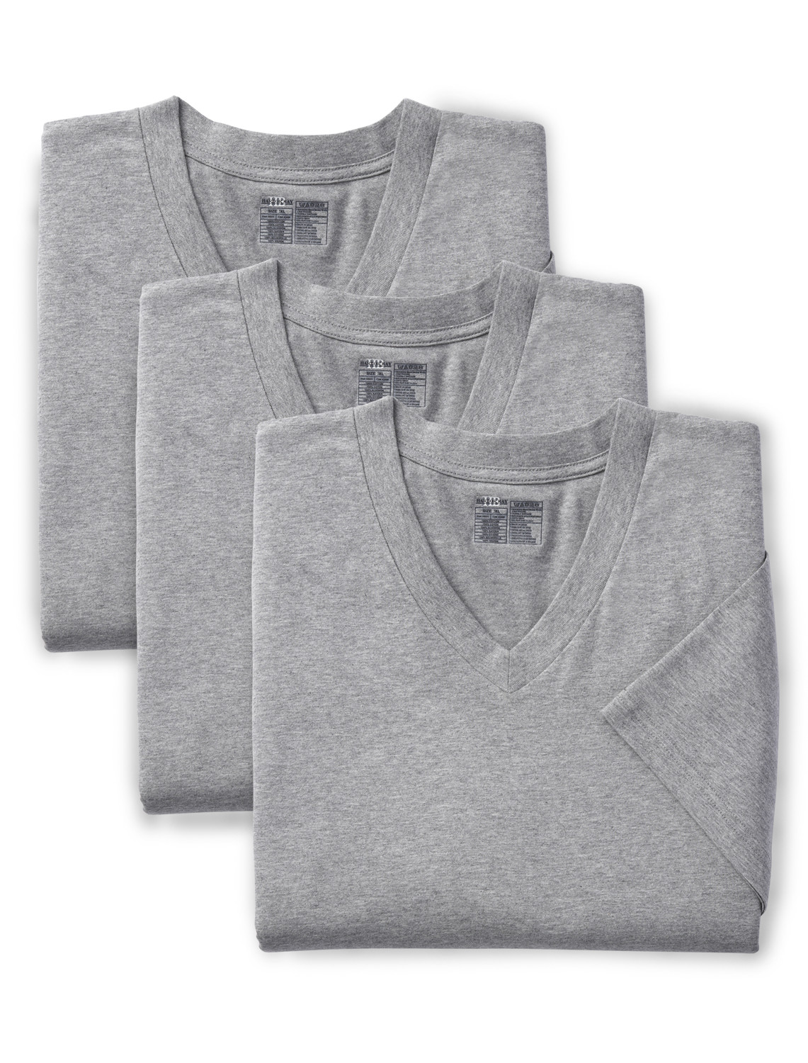 Hanes Ultimate Tall Man Cotton Crewneck T-Shirt Pack - White, 4 pk