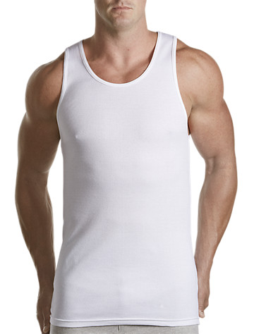 Harbor Bay by DXL Big and Tall Muscle Swim Tee Shirt 