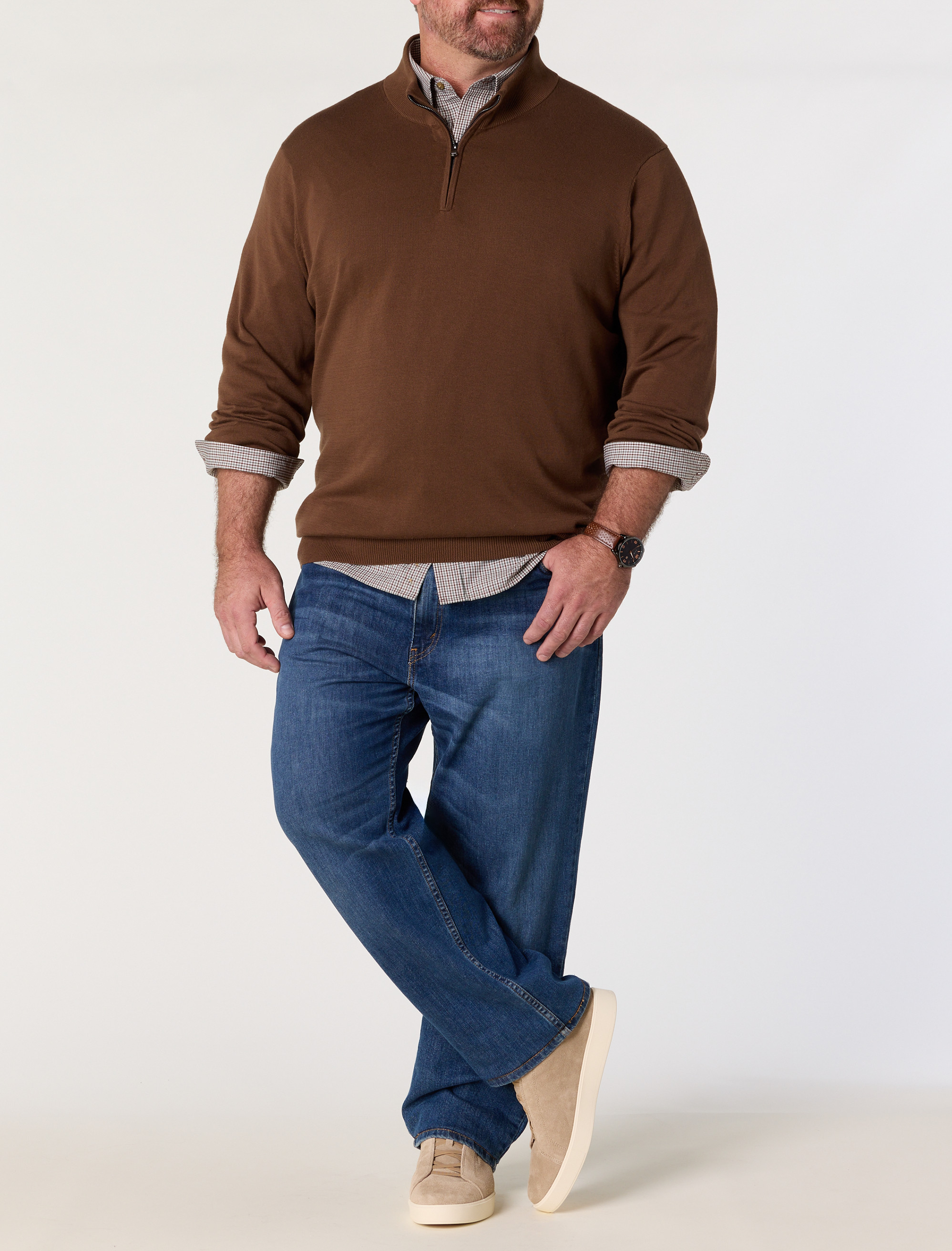 1/4-Zip Pullover Sweater