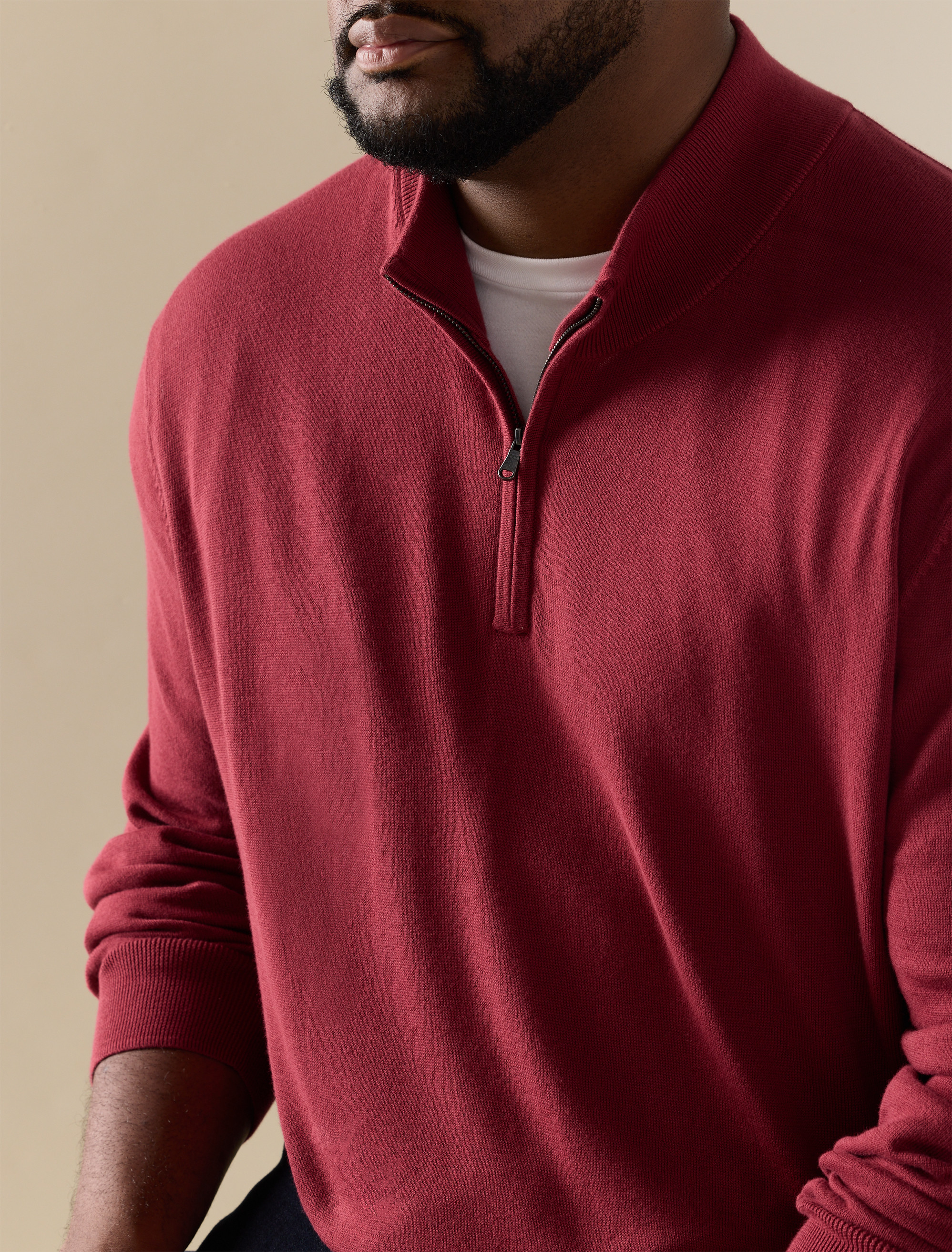 1/4-Zip Pullover Sweater