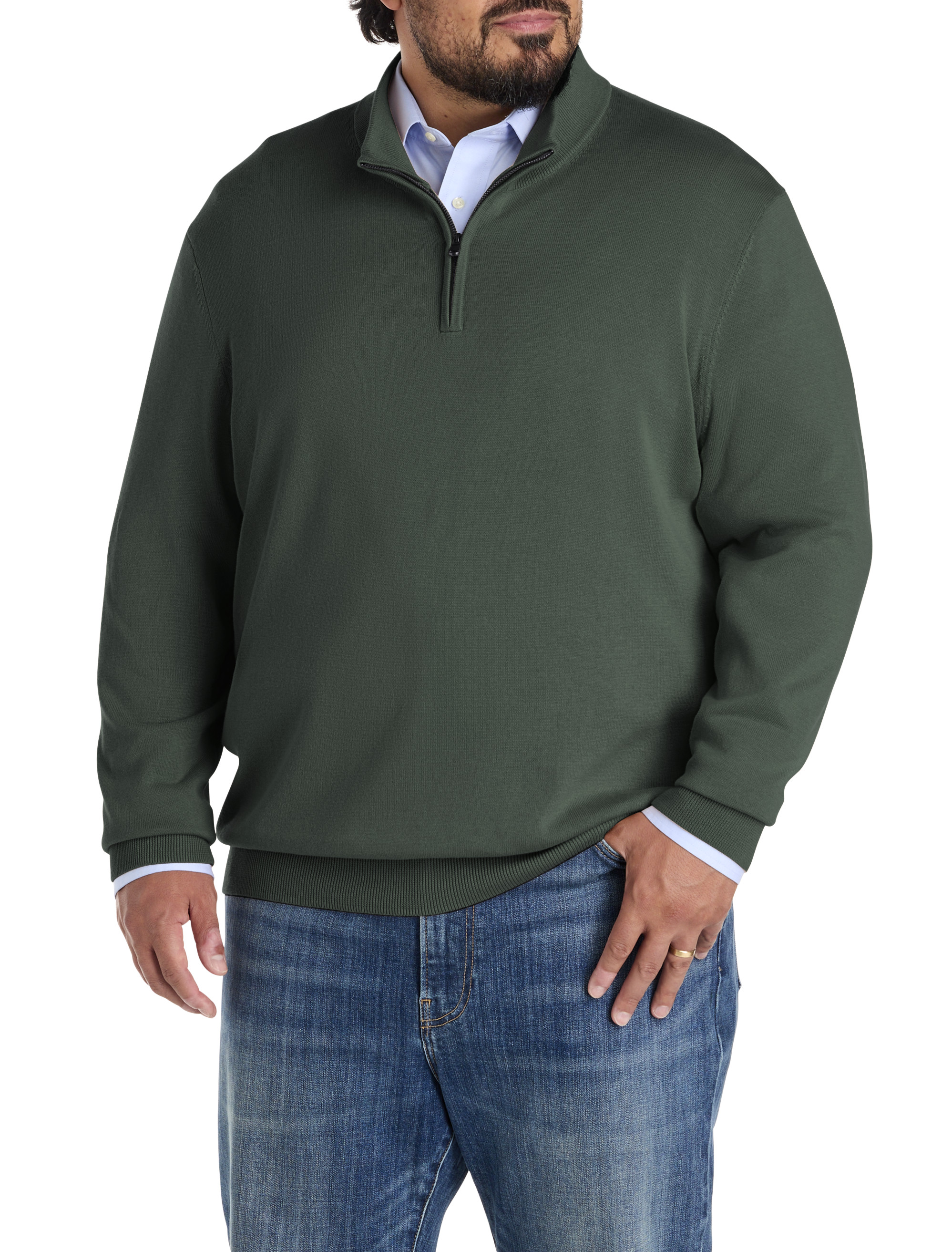 Big + Tall | Harbor Bay 1/4-Zip Pullover Sweater | DXL