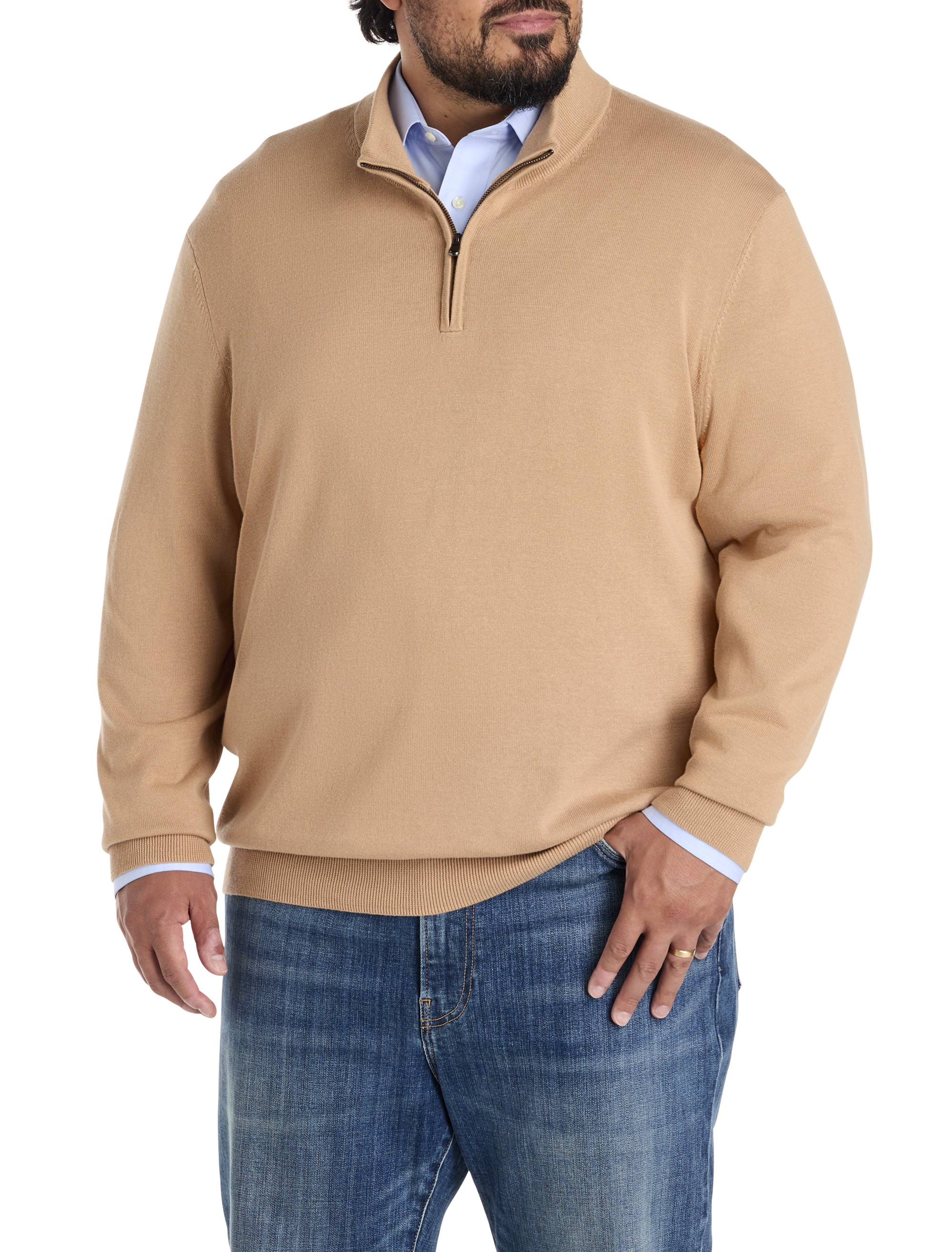 Big + Tall | Harbor Bay 1/4-Zip Pullover Sweater | DXL