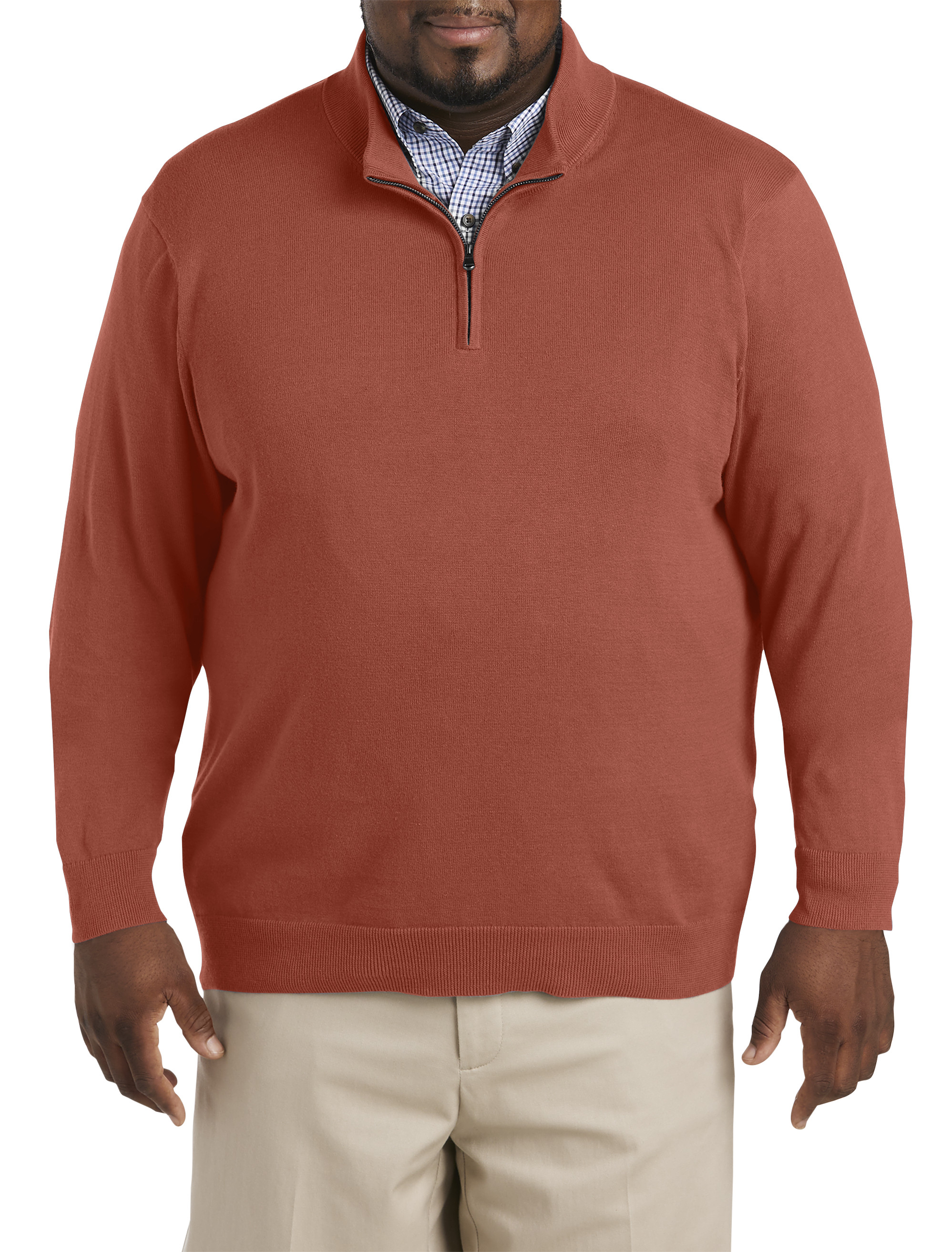 Big + Tall | Harbor Bay 1/4-Zip Pullover Sweater | DXL