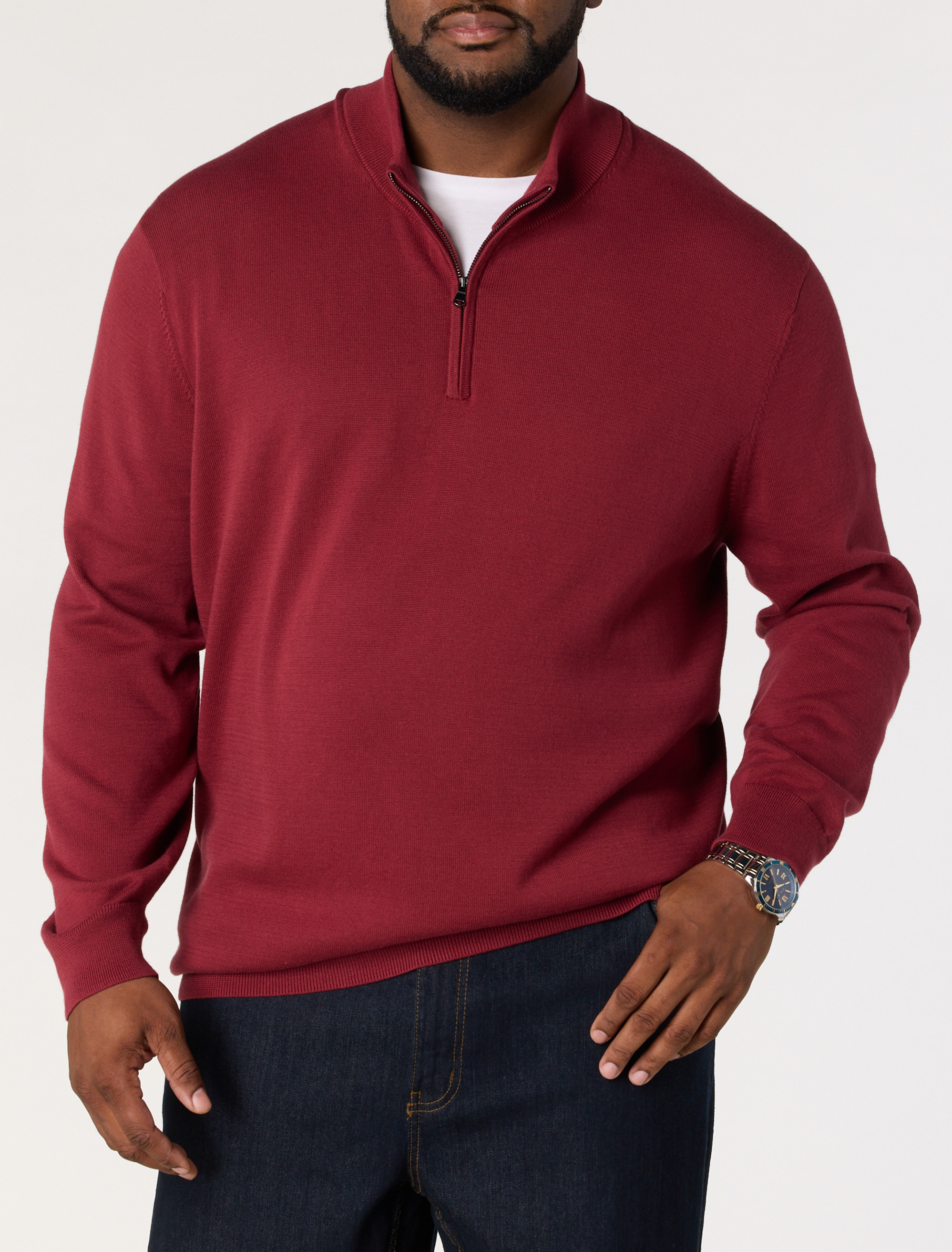 1/4-Zip Pullover Sweater