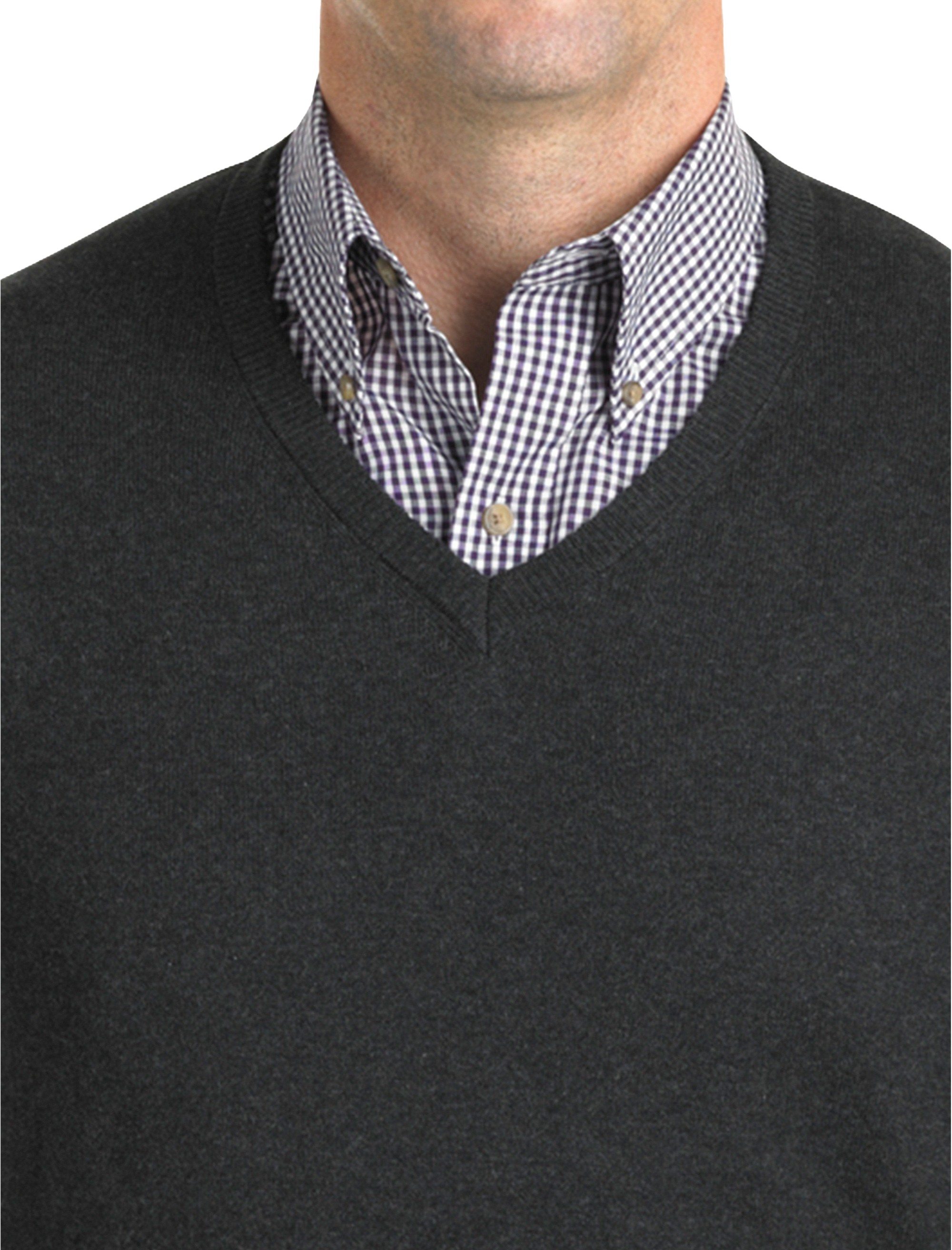 V-Neck Sweater Vest - thumbnail 2