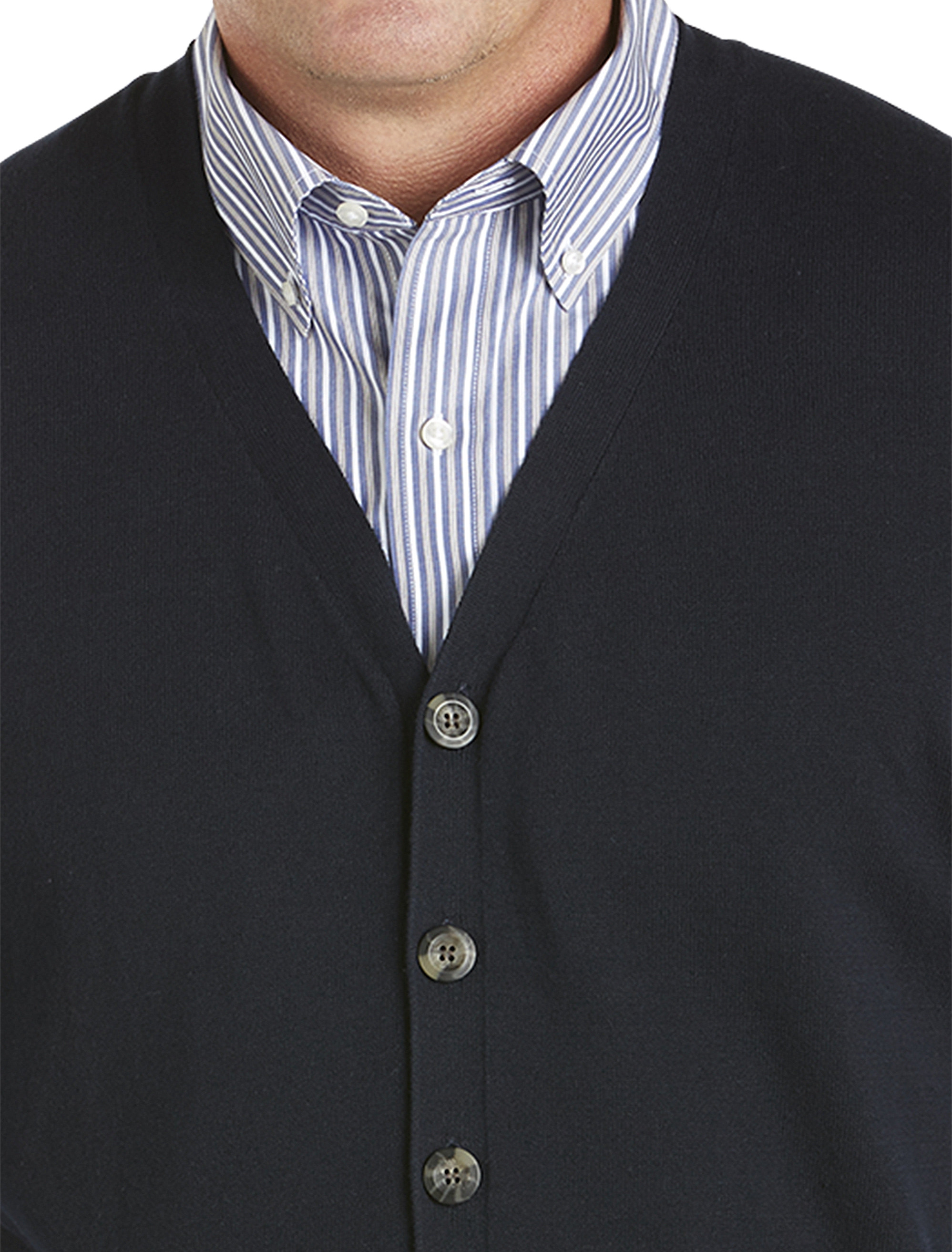 Big + Tall | Oak Hill Button-Front Sweater Vest | DXL