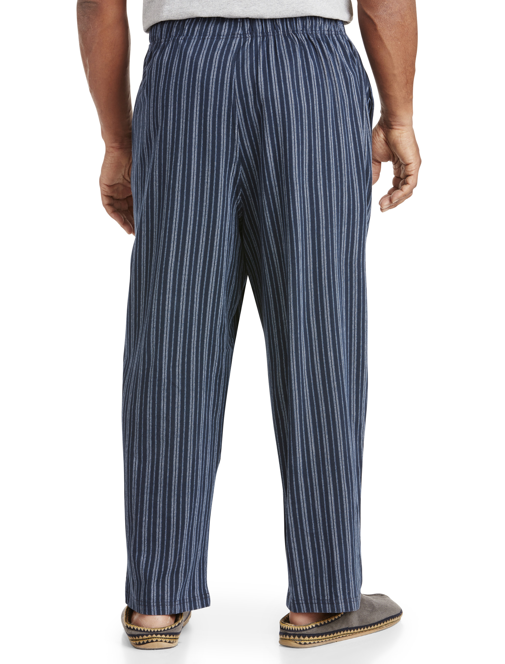 Tall Stripe Jersey Knit Lounge Pants Pj Set