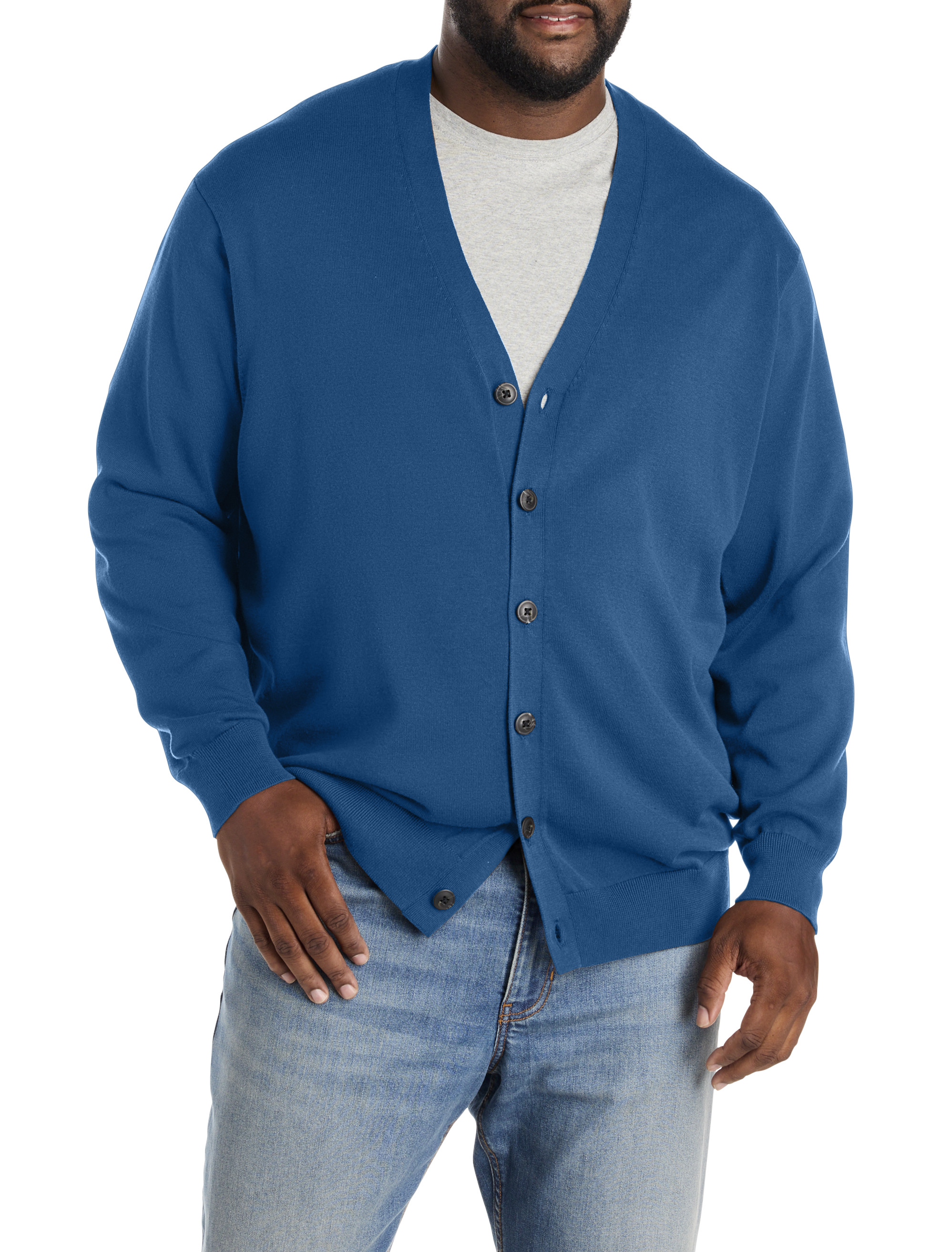 Big + Tall | Harbor Bay V-Neck Cardigan | DXL