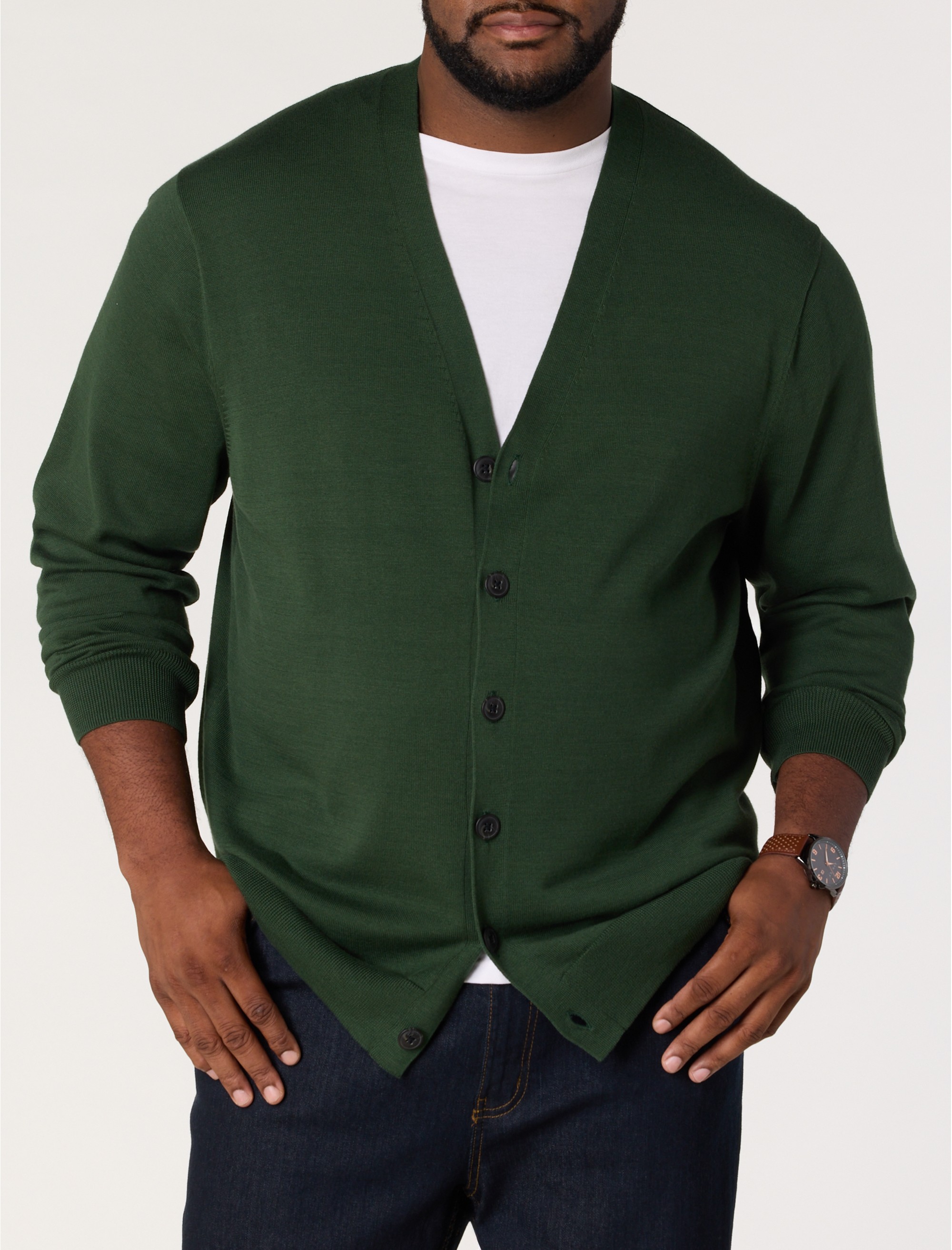V-Neck Cardigan - thumbnail 3