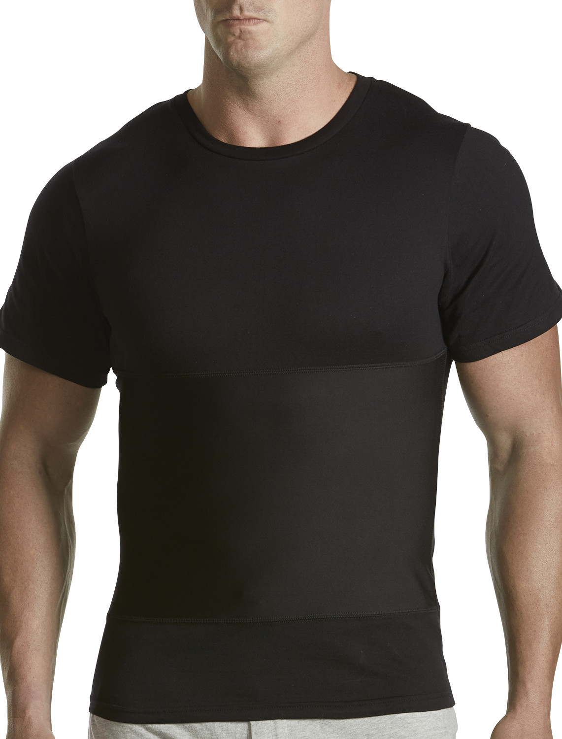 Big + Tall, Harbor Bay Shapewear Crewneck T-Shirt