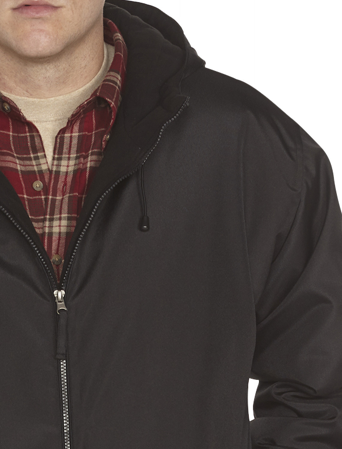 Quilt-Lined Hooded Jacket