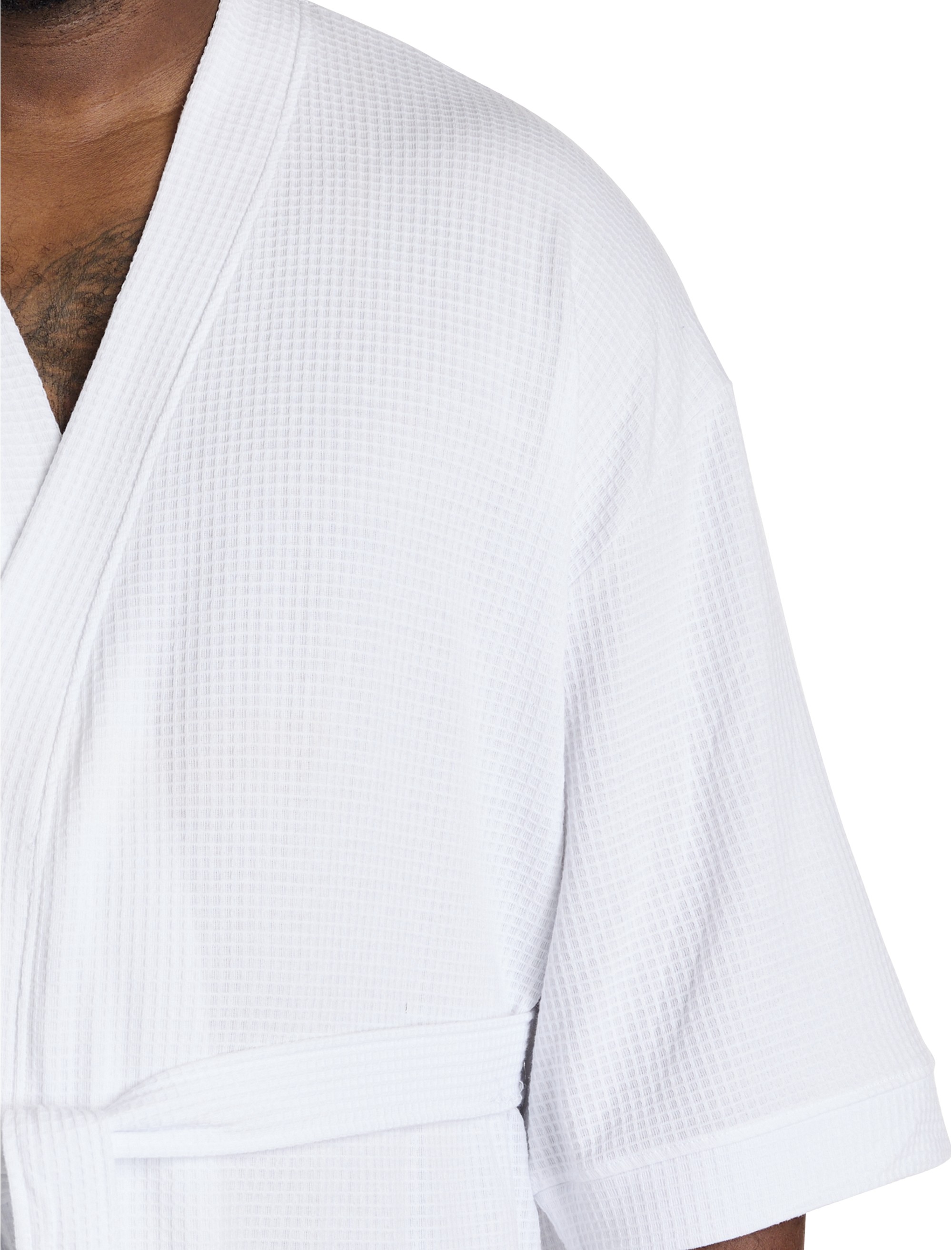Waffle-Knit Kimono Robe - thumbnail 2