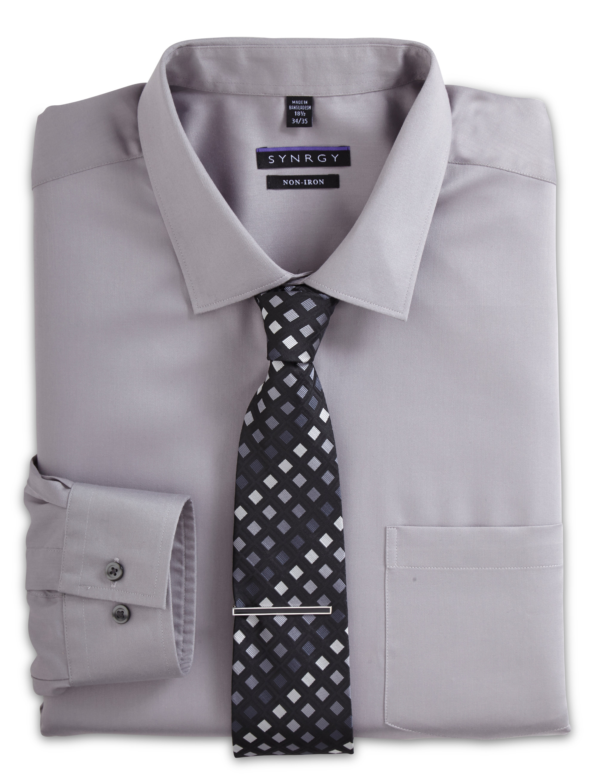 Big + Tall | Synrgy Sateen Dress Shirt | DXL