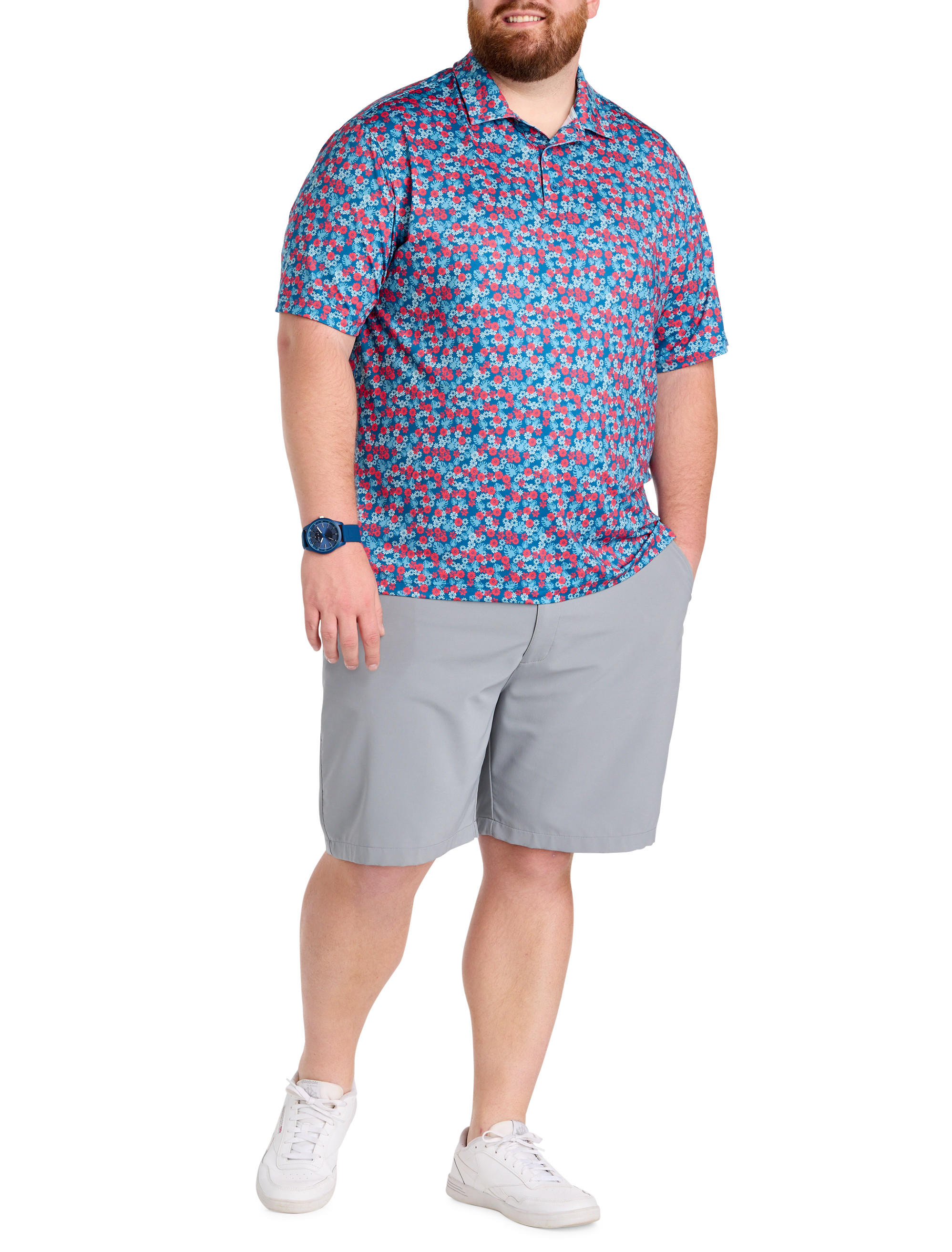 Big + Tall | Reebok Golf Performance Flat-Front Shorts | DXL