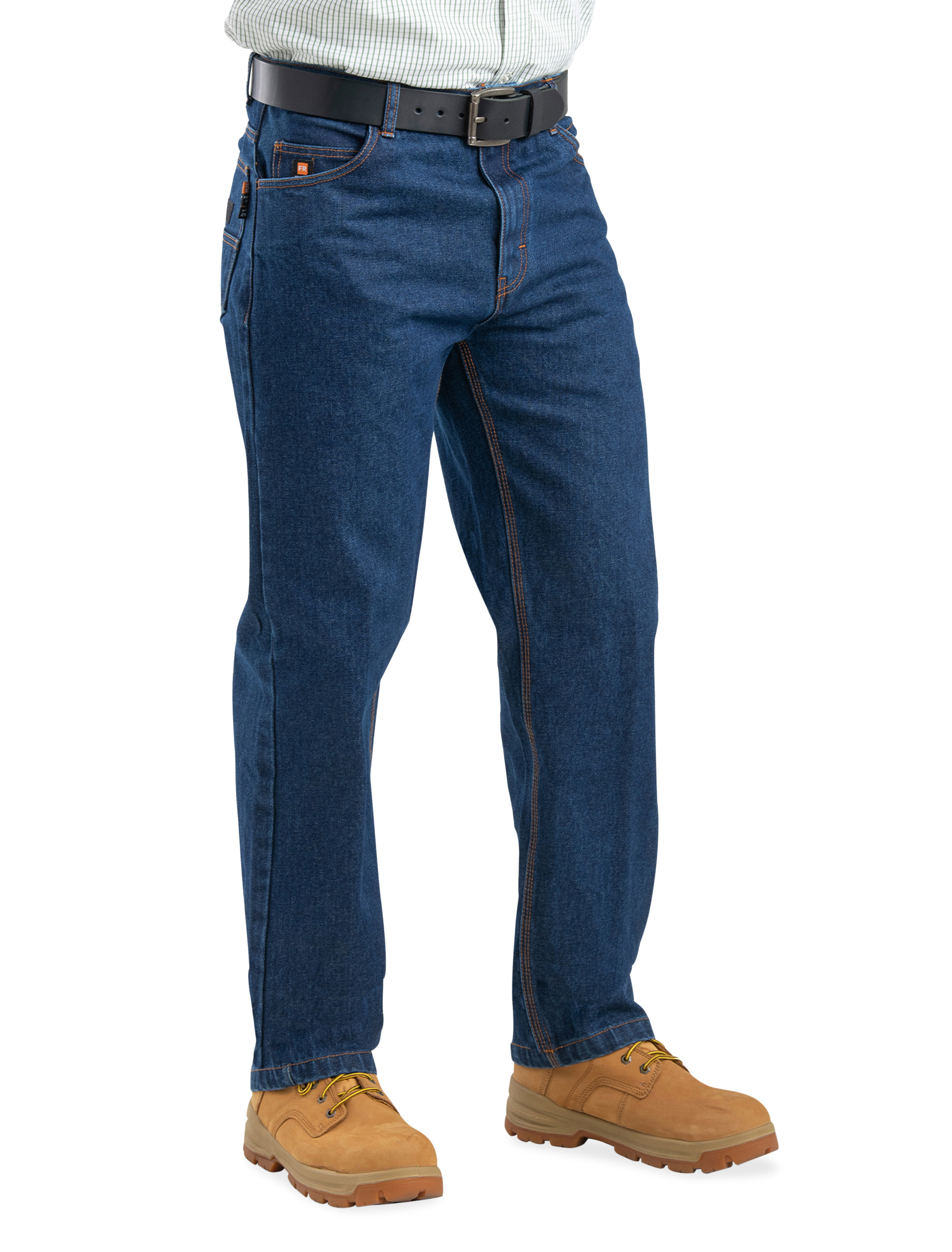 Workhorse Jeans, Stonewash Denim, Relaxed Fit, Double Knee, Men's 30 x  34-In.