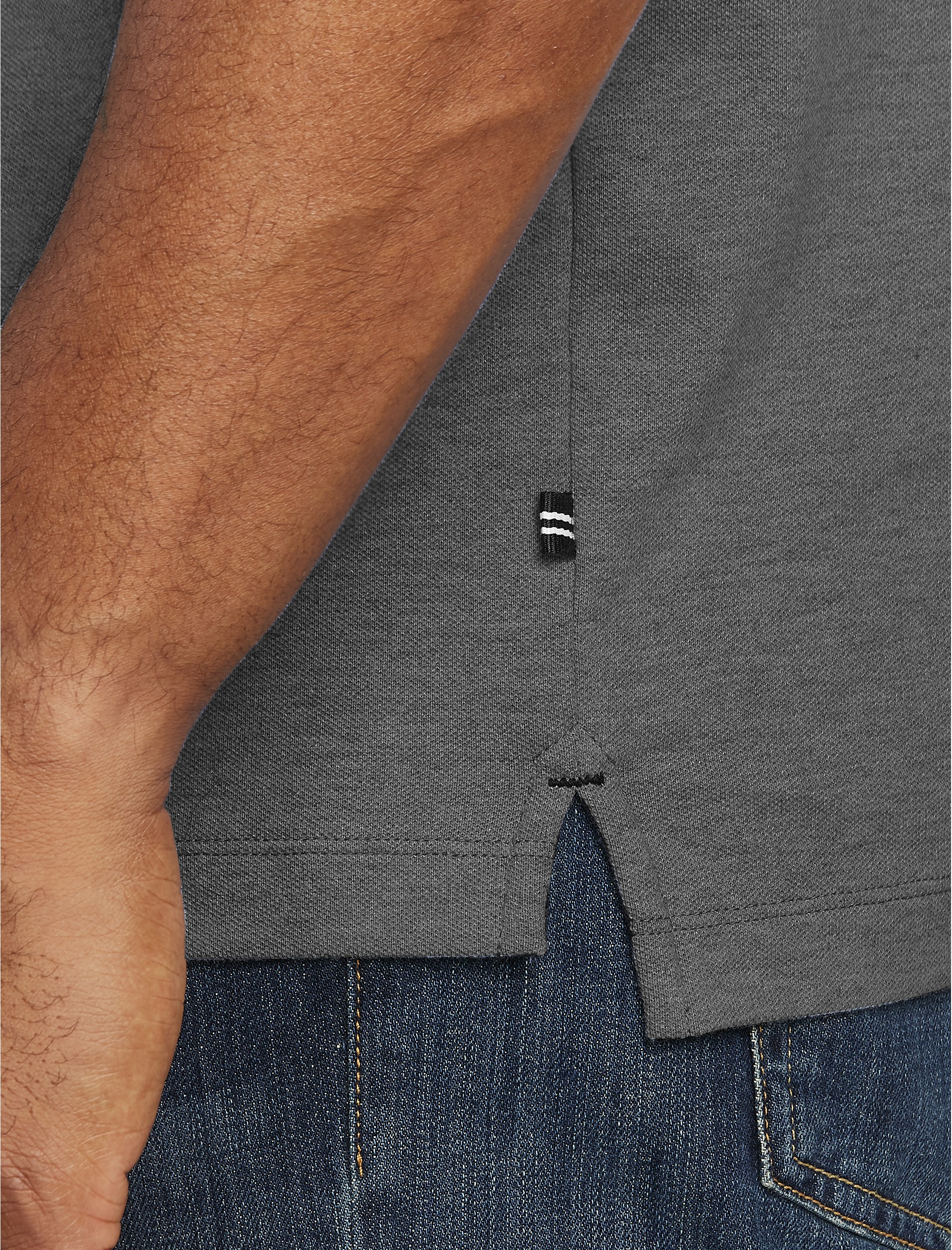 Stretch Piqué Polo Shirt - thumbnail 4