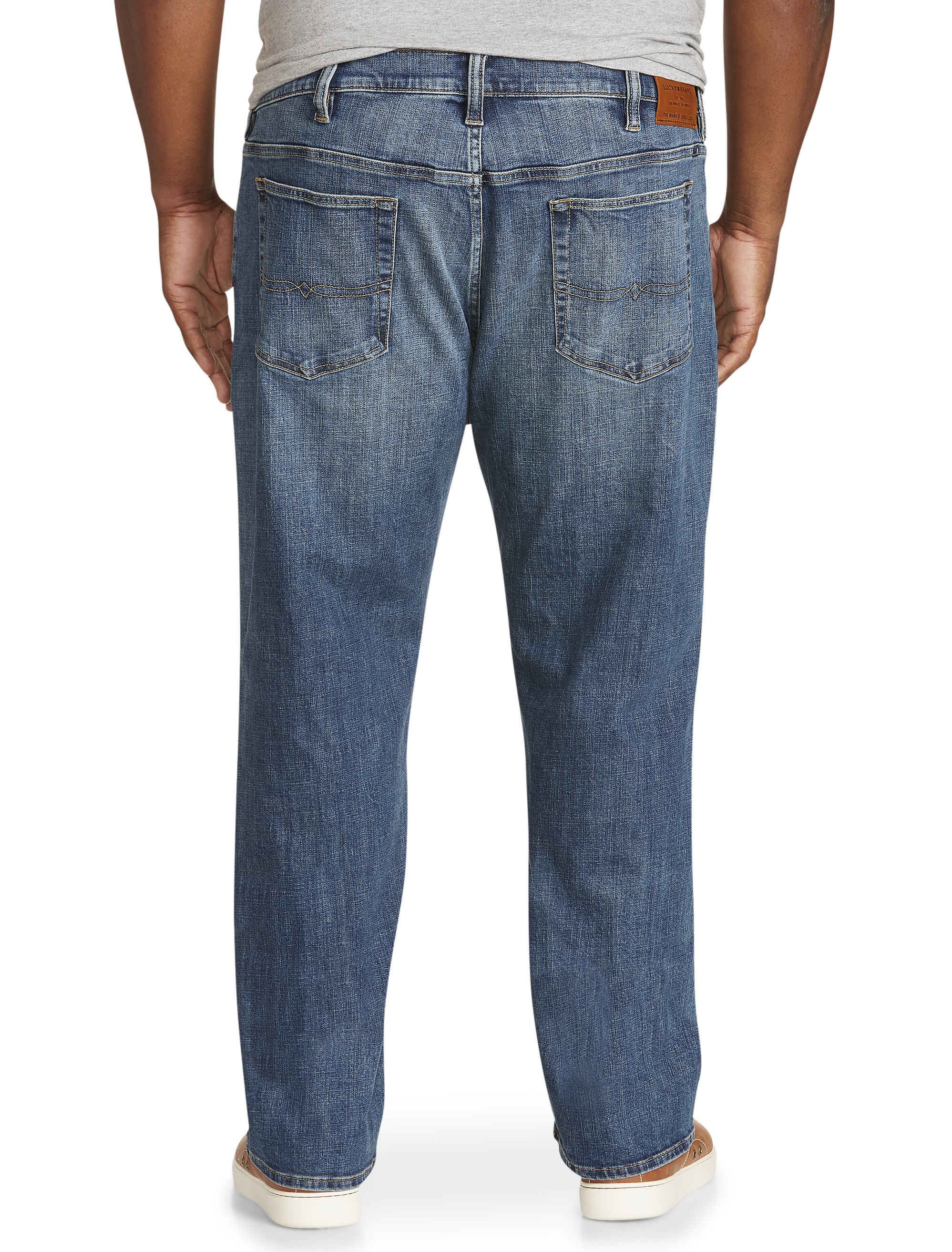 Big + Tall, Lucky Brand Relaxed Straight-Fit Stretch Jeans