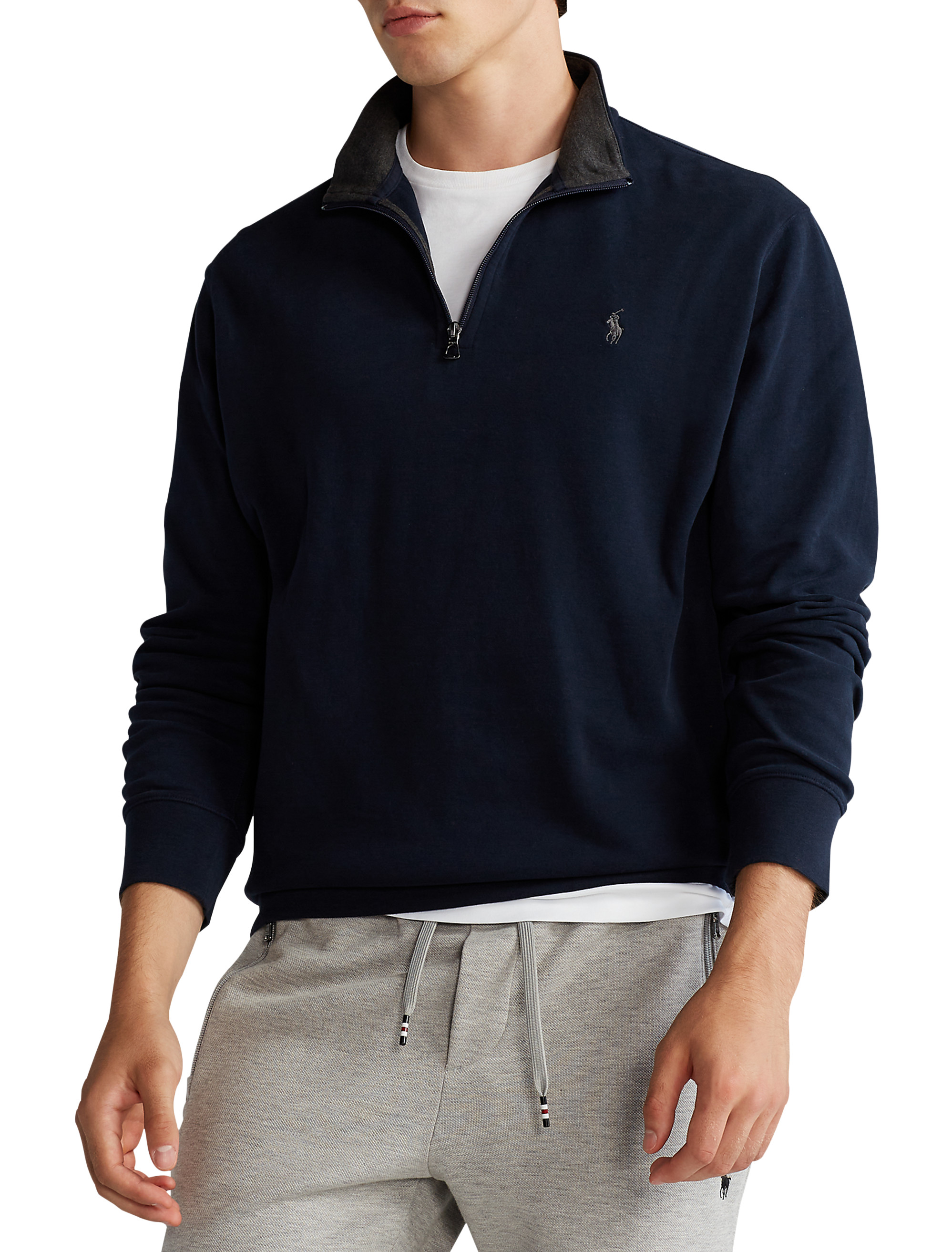 Big + Tall, Polo Ralph Lauren Luxury Jersey 1/4-Zip Pullover