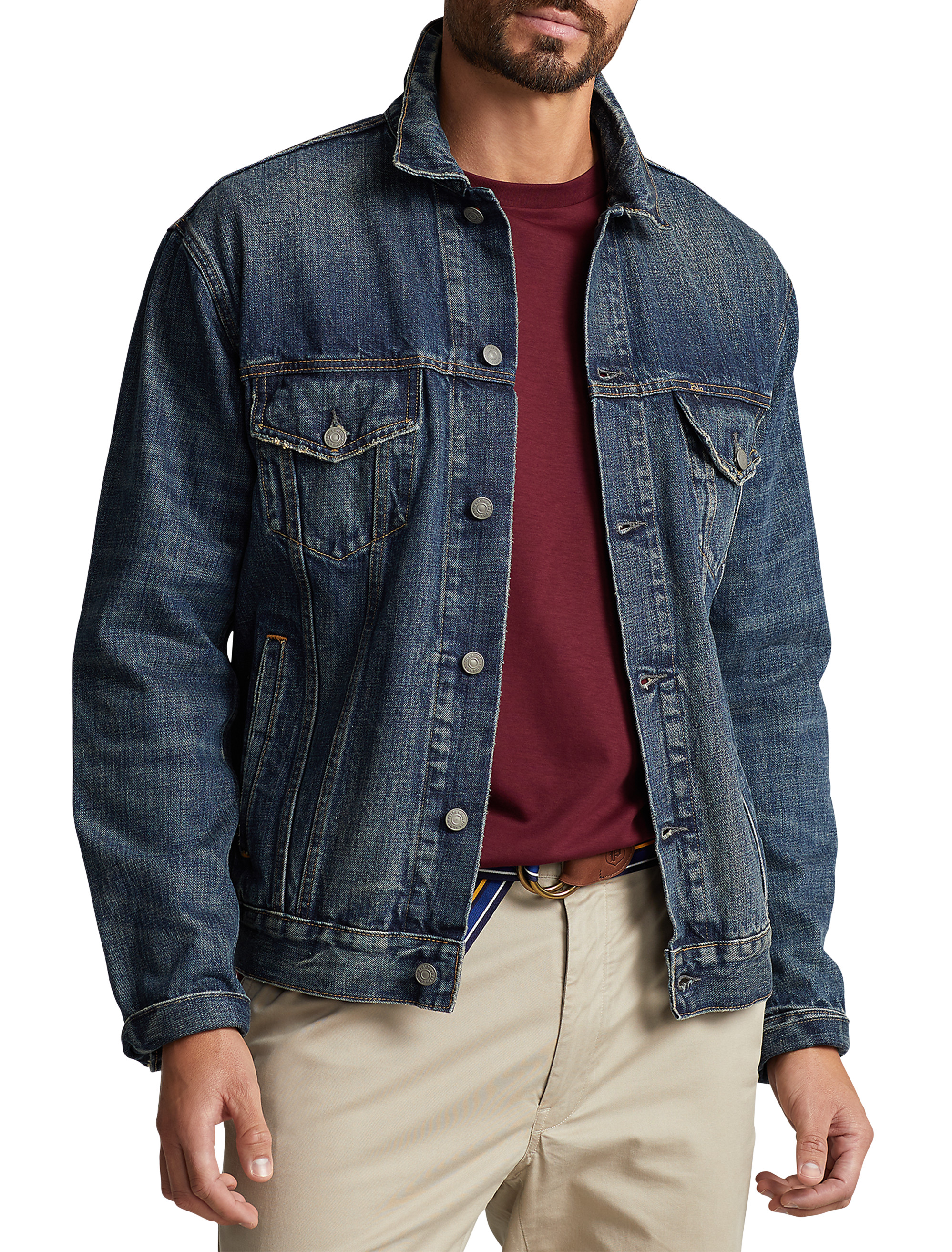 Big and tall trucker jacket sale