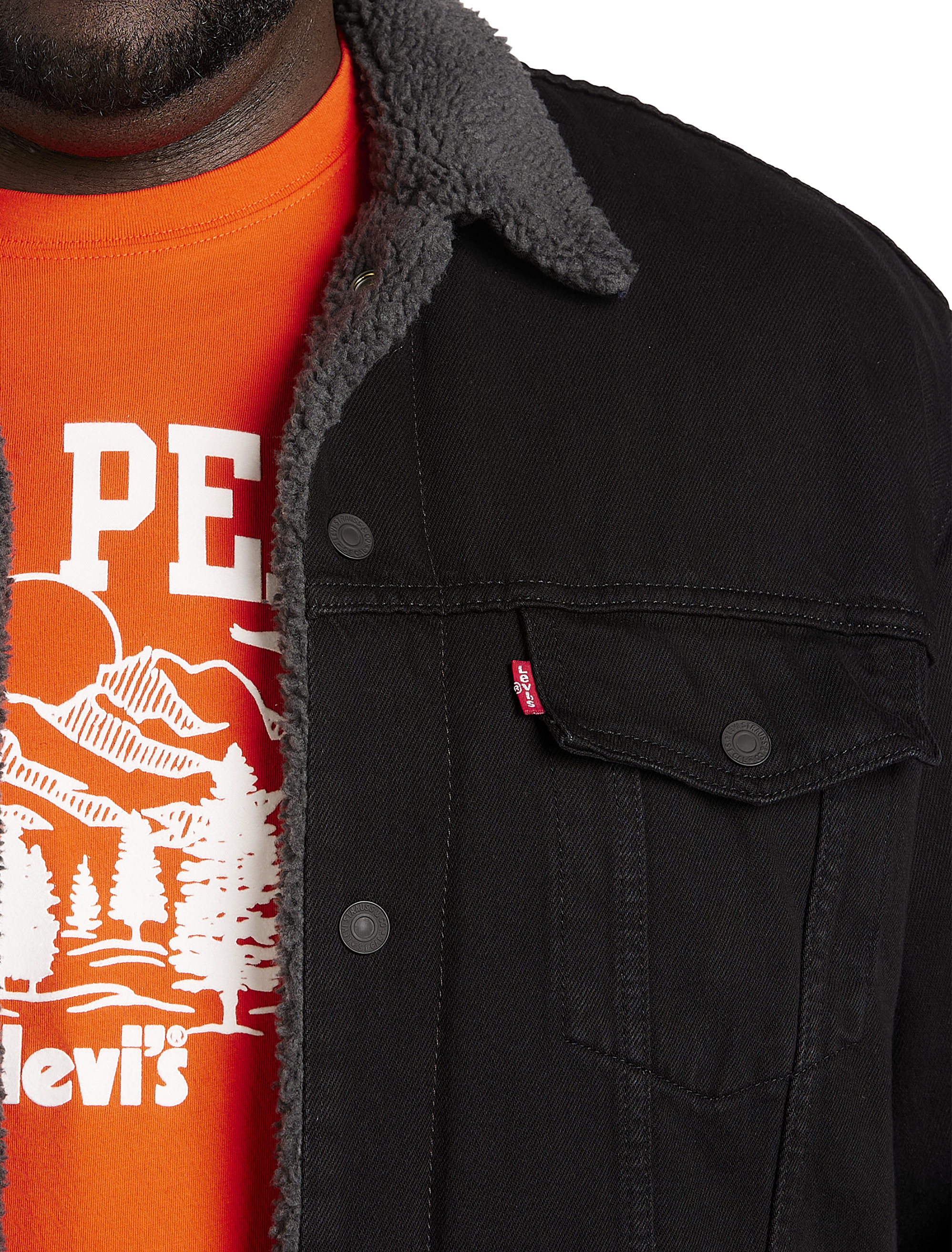 LEVIS BLACK DVL SHERPA TRCKR