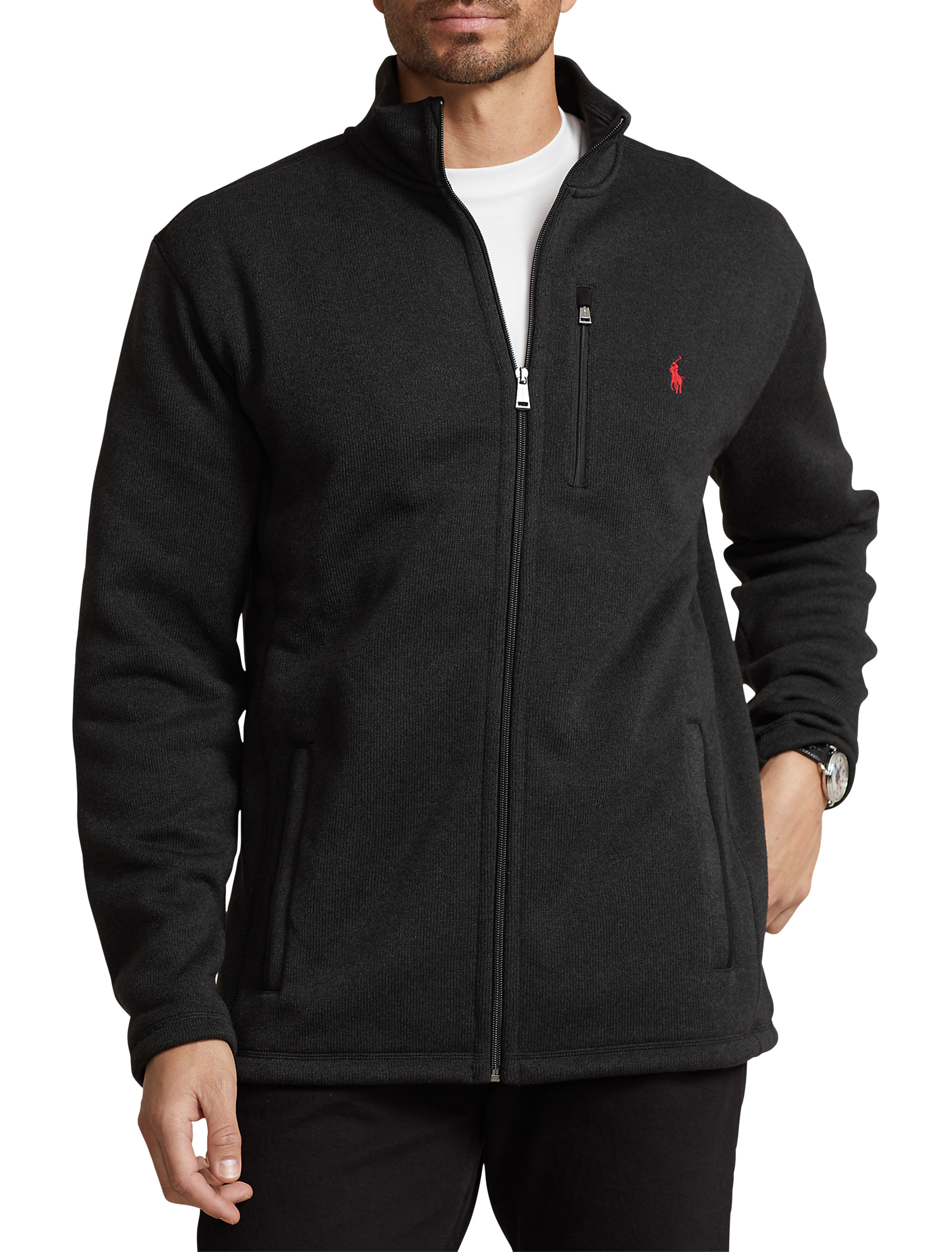 Ralph lauren black discount fleece