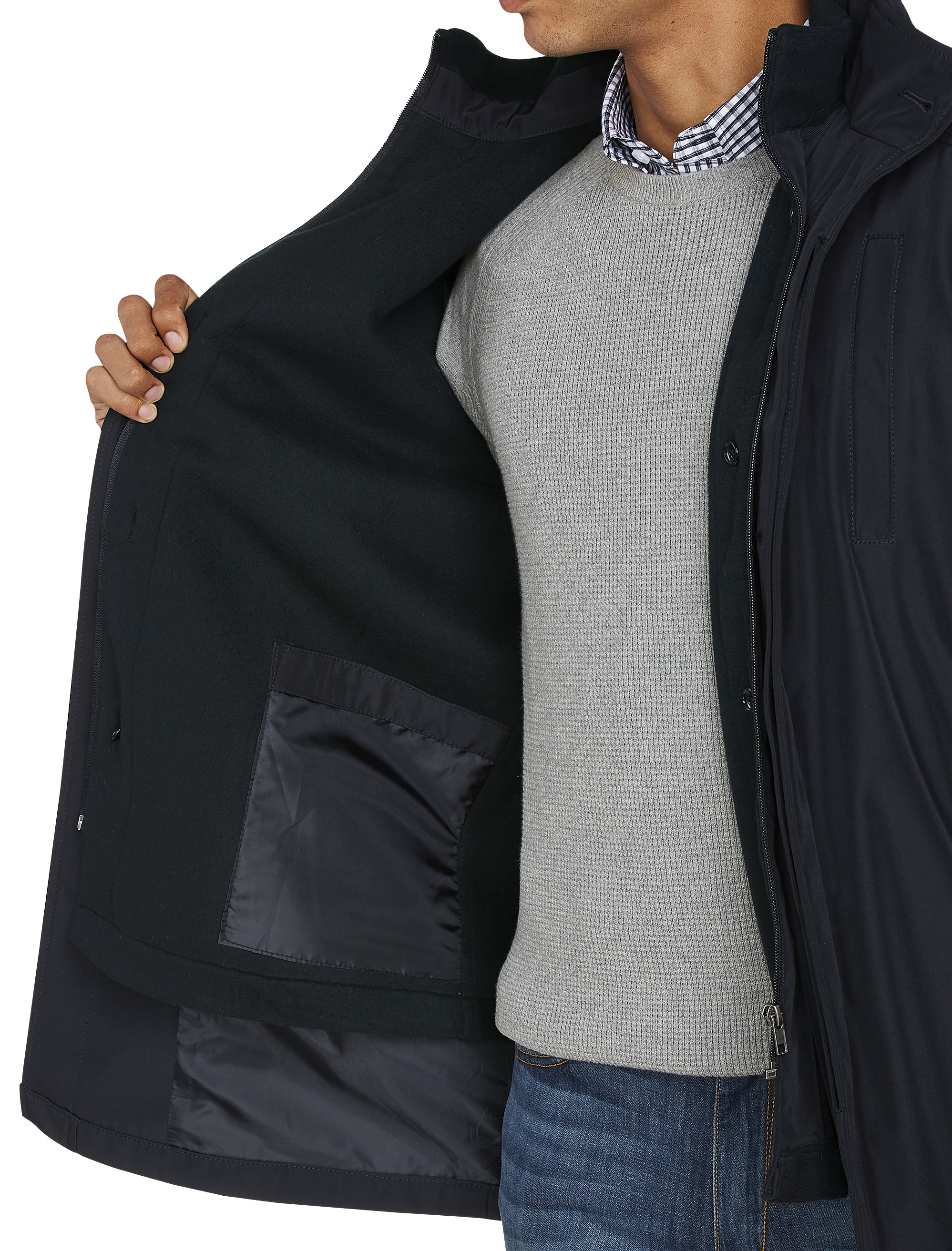 Paris Water Resistant Hooded Overcoat