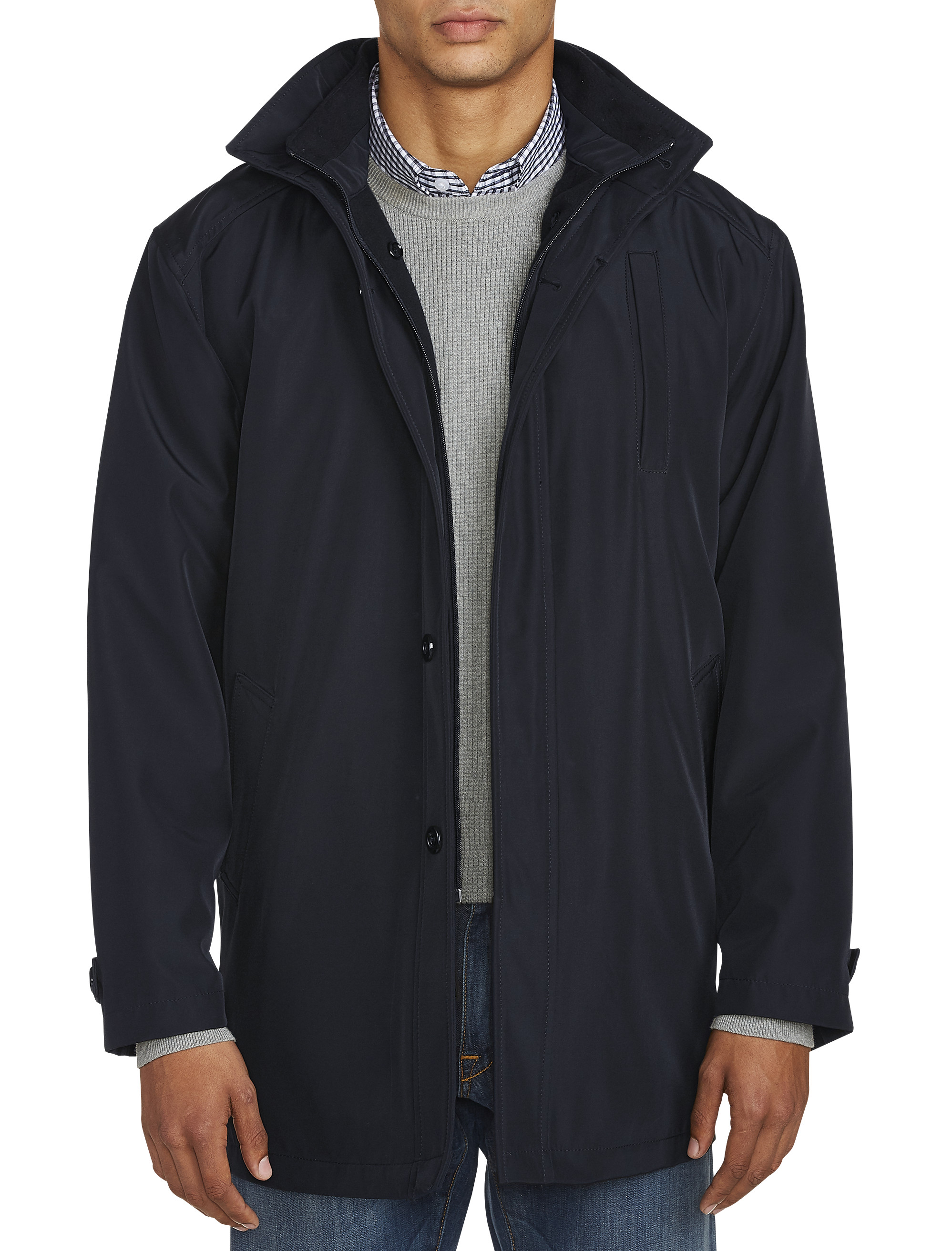 Paris Water Resistant Hooded Overcoat