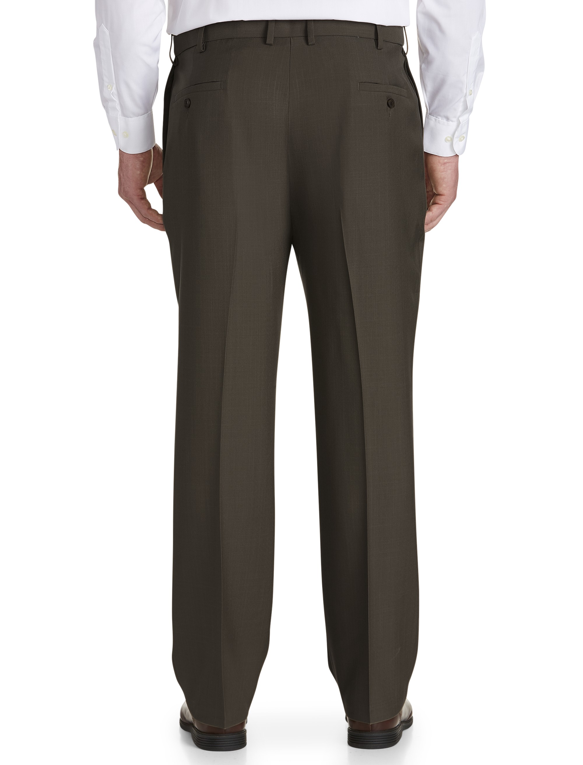 E-CLO™ Stria Flat-Front Dress Pants - thumbnail 4