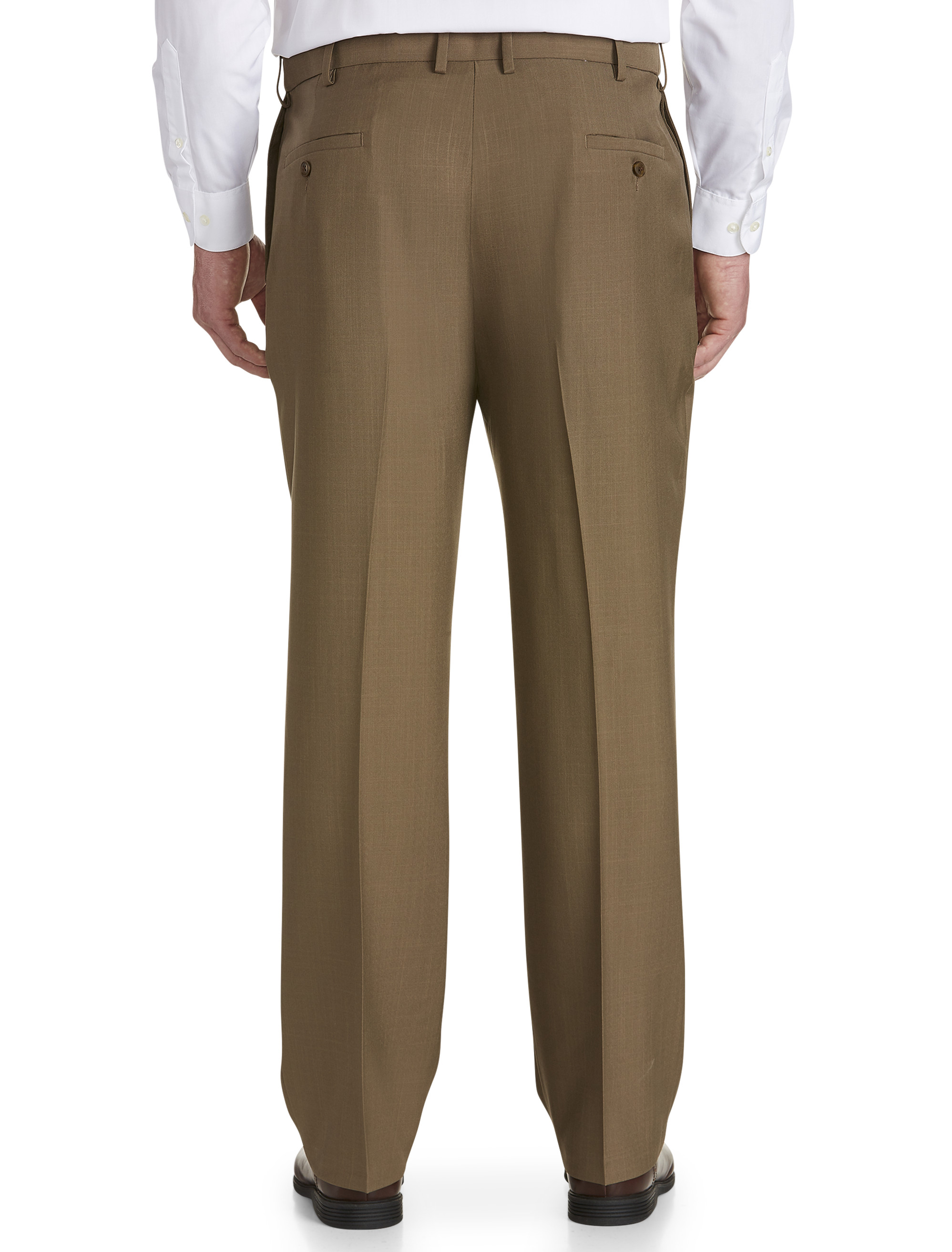 haggar eclo stria classic-fit pleated dress pants Haggar E-CLO Stria Dress Pants, Flat Front in Blue main image 0