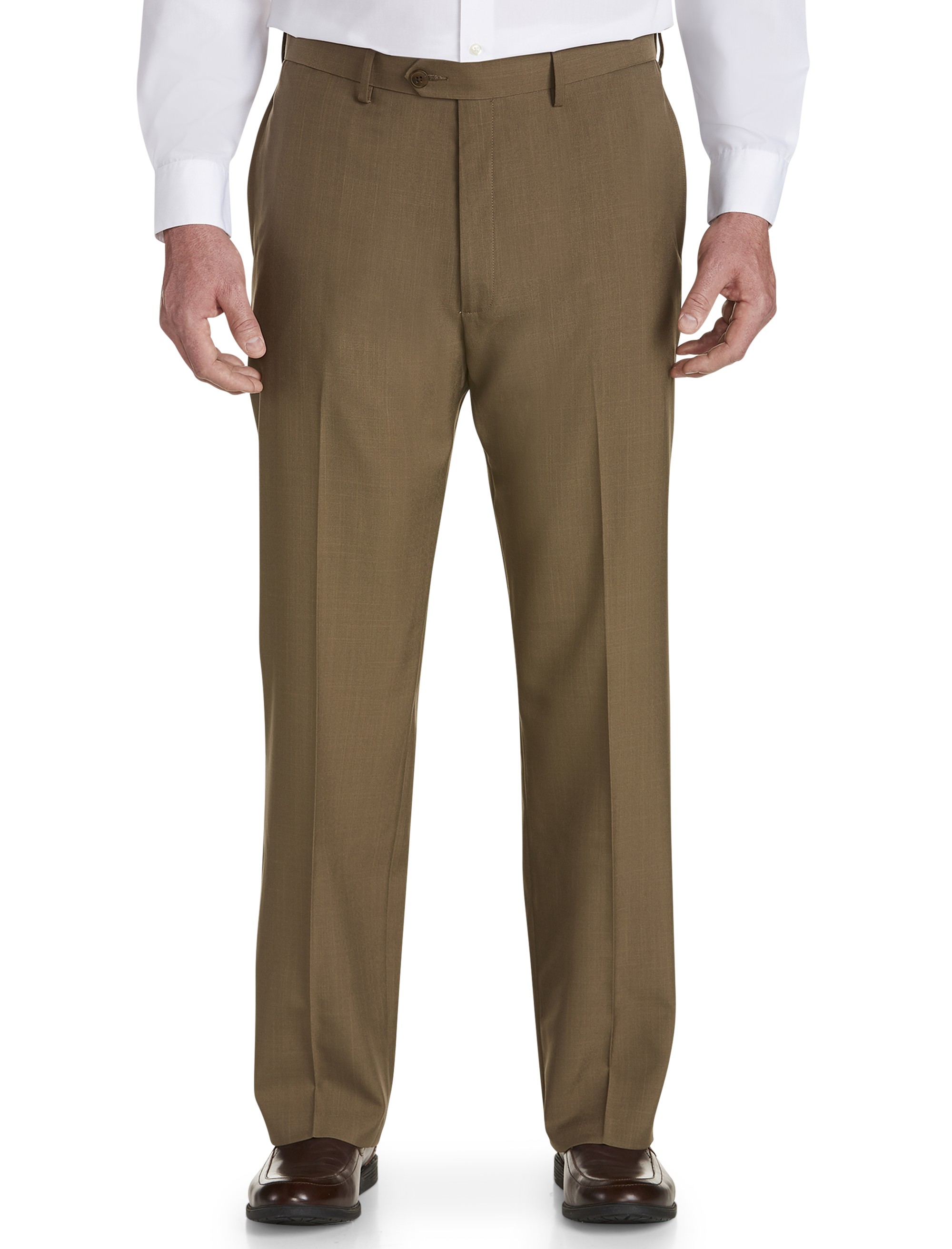 E-CLO™ Stria Flat-Front Dress Pants - thumbnail 5