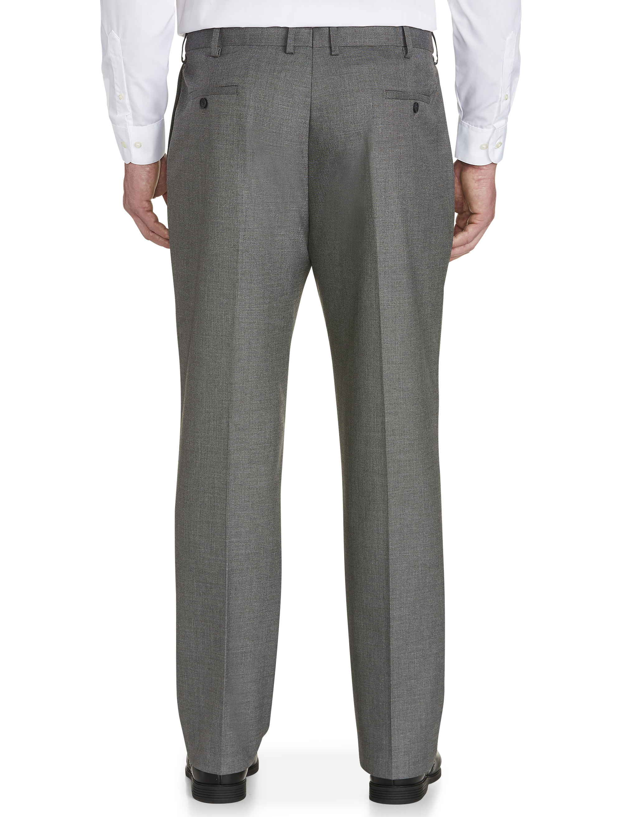 Classic Fit Flat-Front Stretch Dress Pants