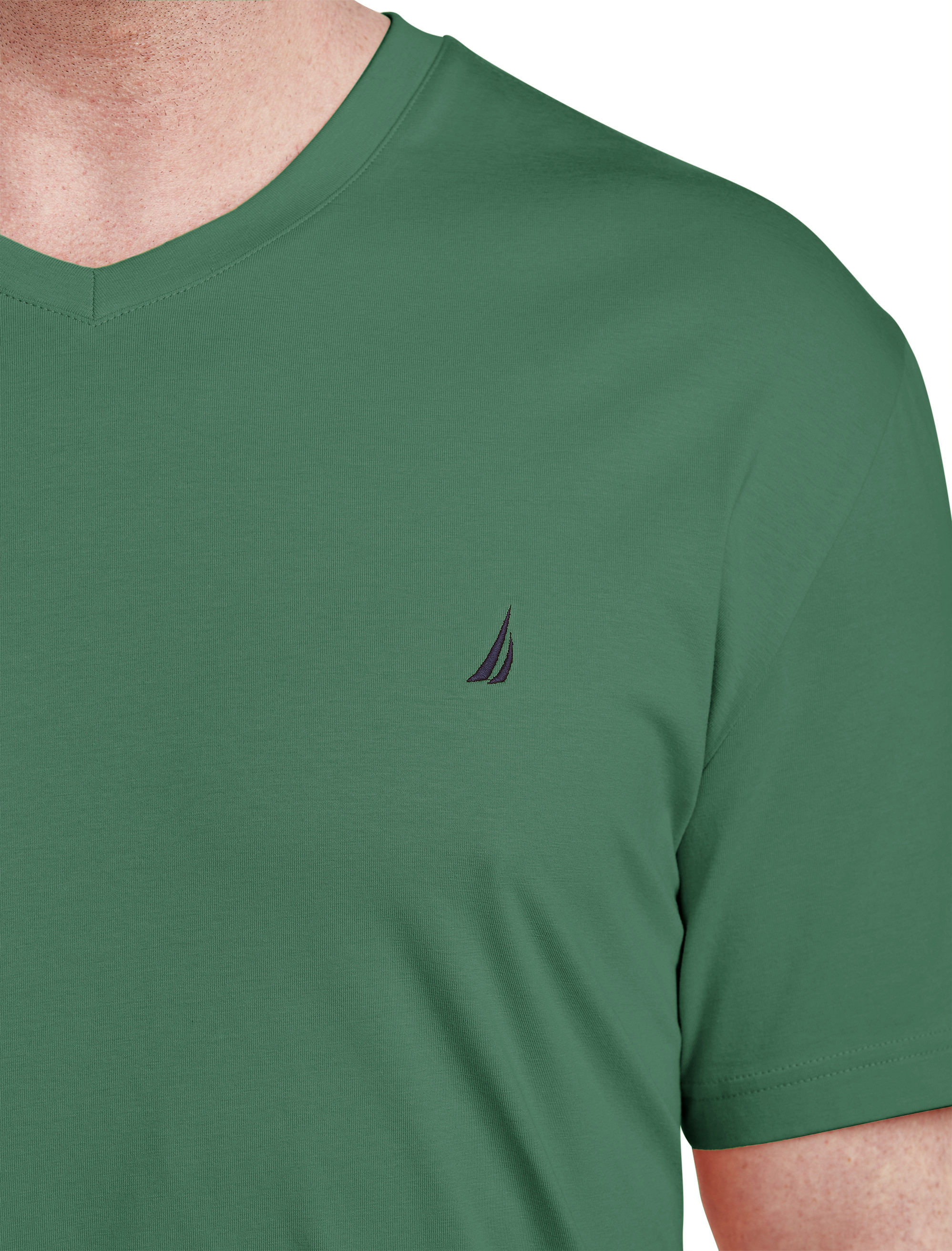 NAU V NECK COASTAL PINE