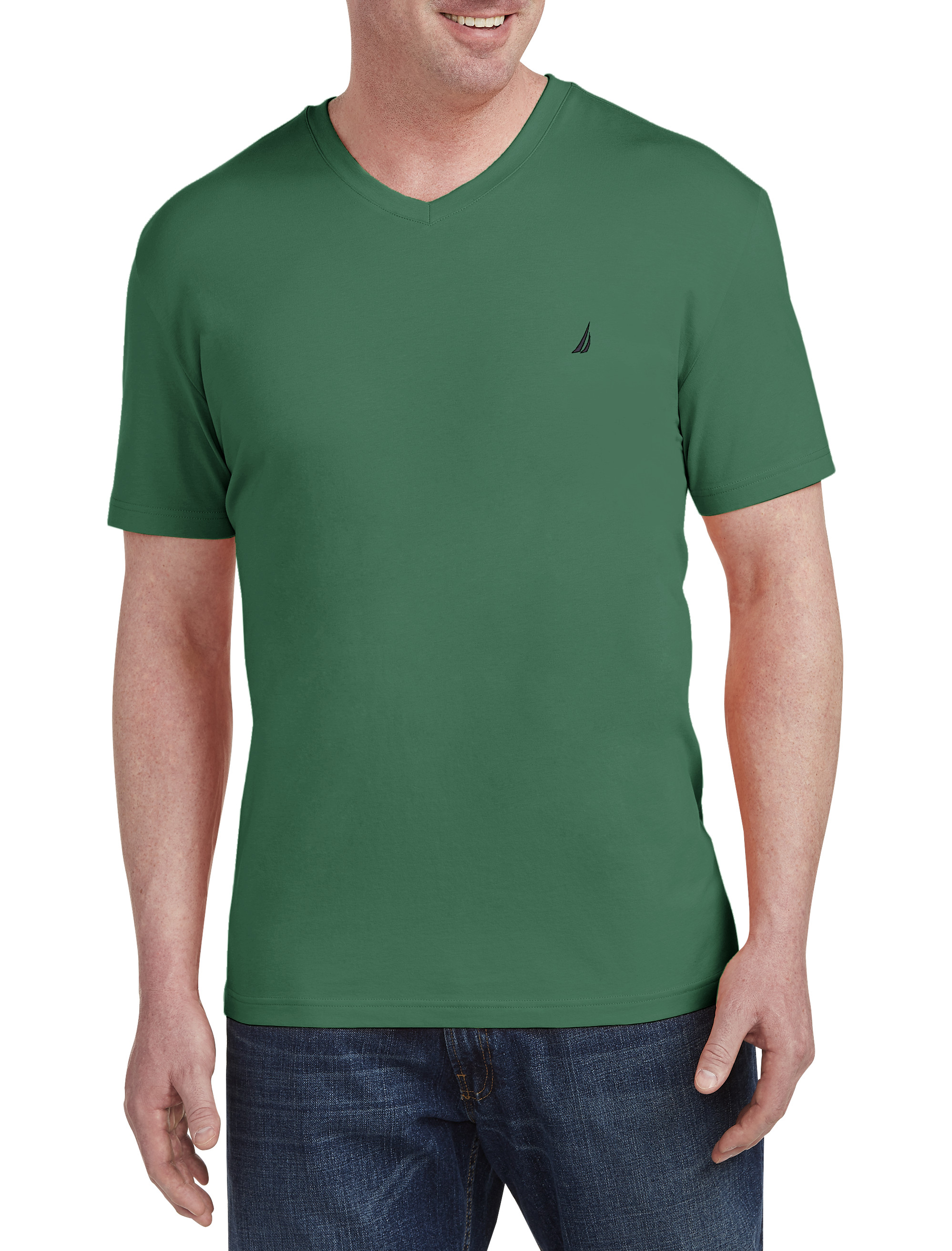 NAU V NECK COASTAL PINE